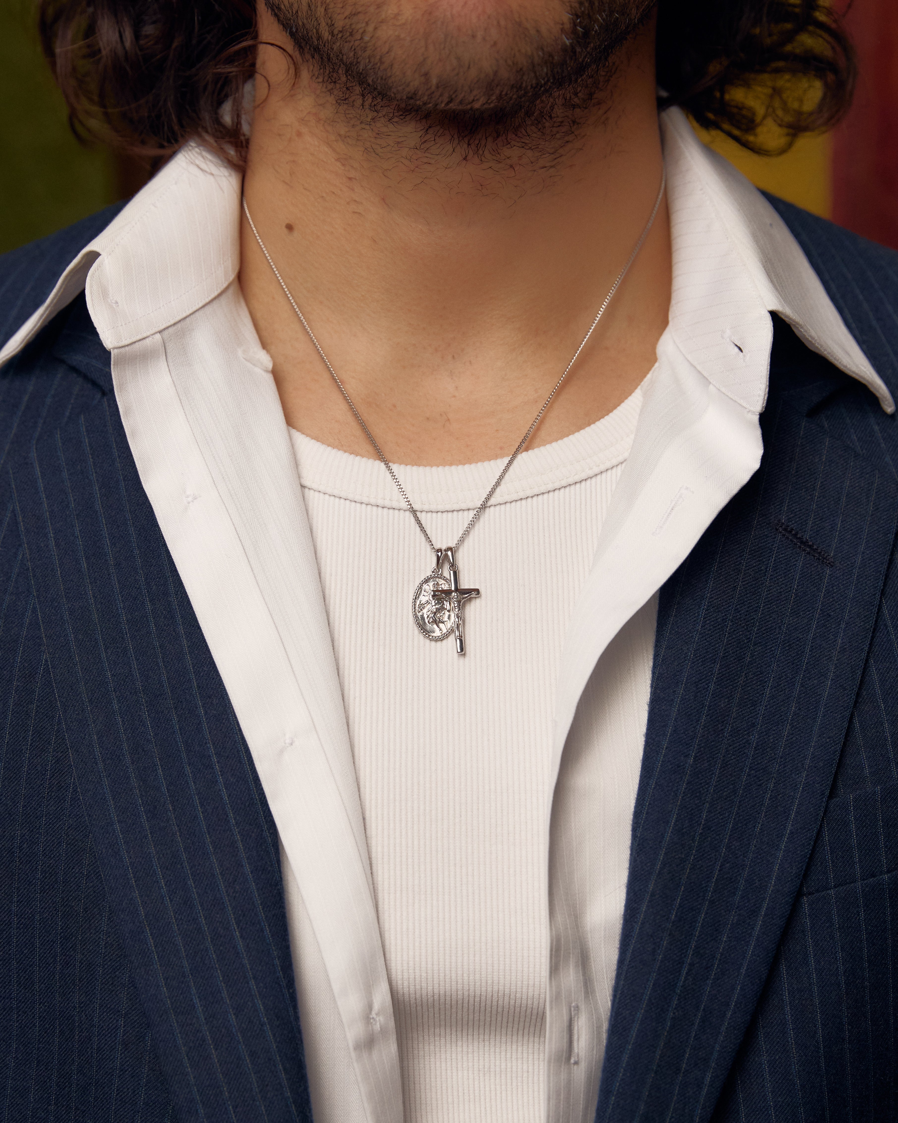 The Guardian x Crucifix Cross - Silver