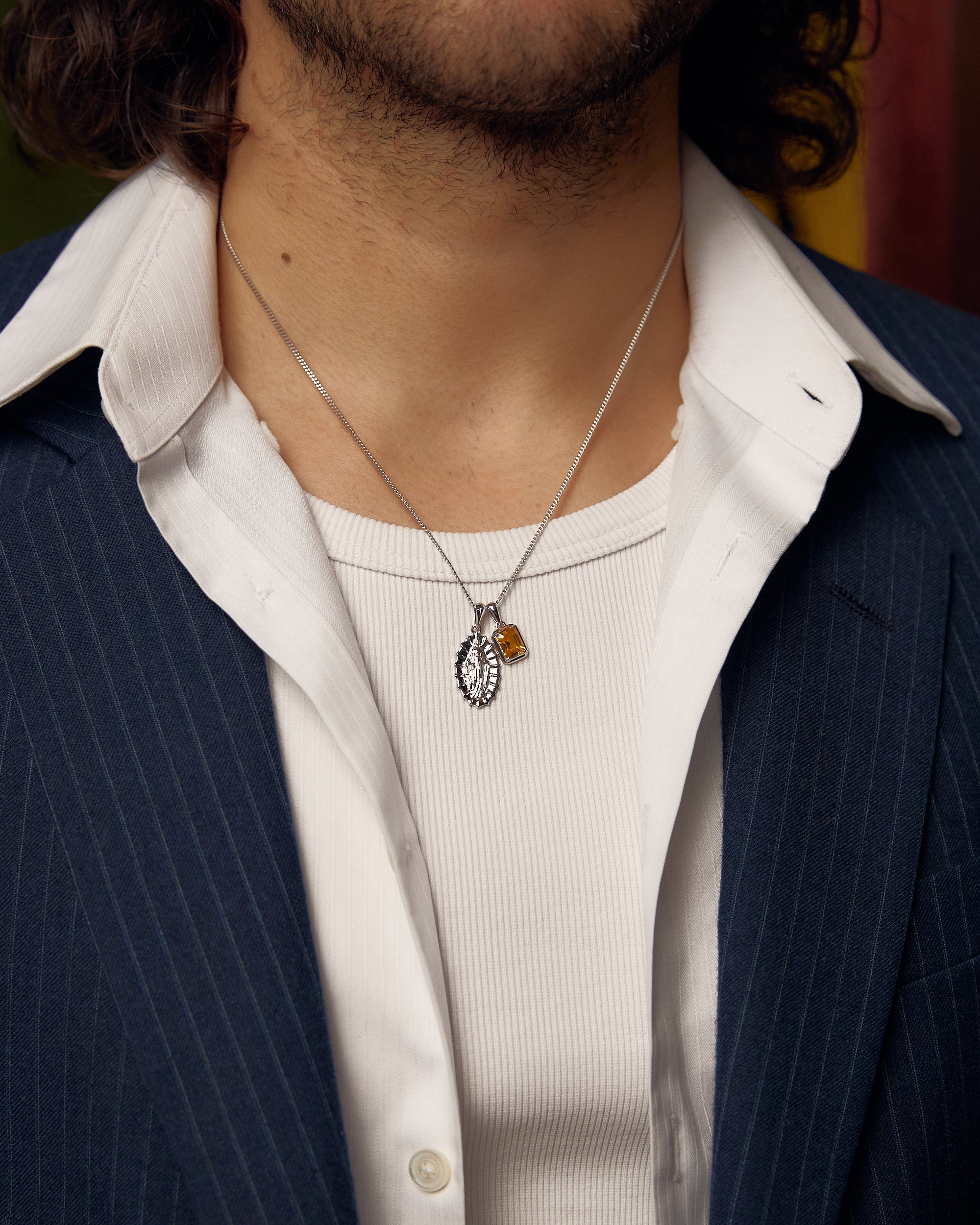 Our Lady of Guadalupe x illios stone stack - Silver