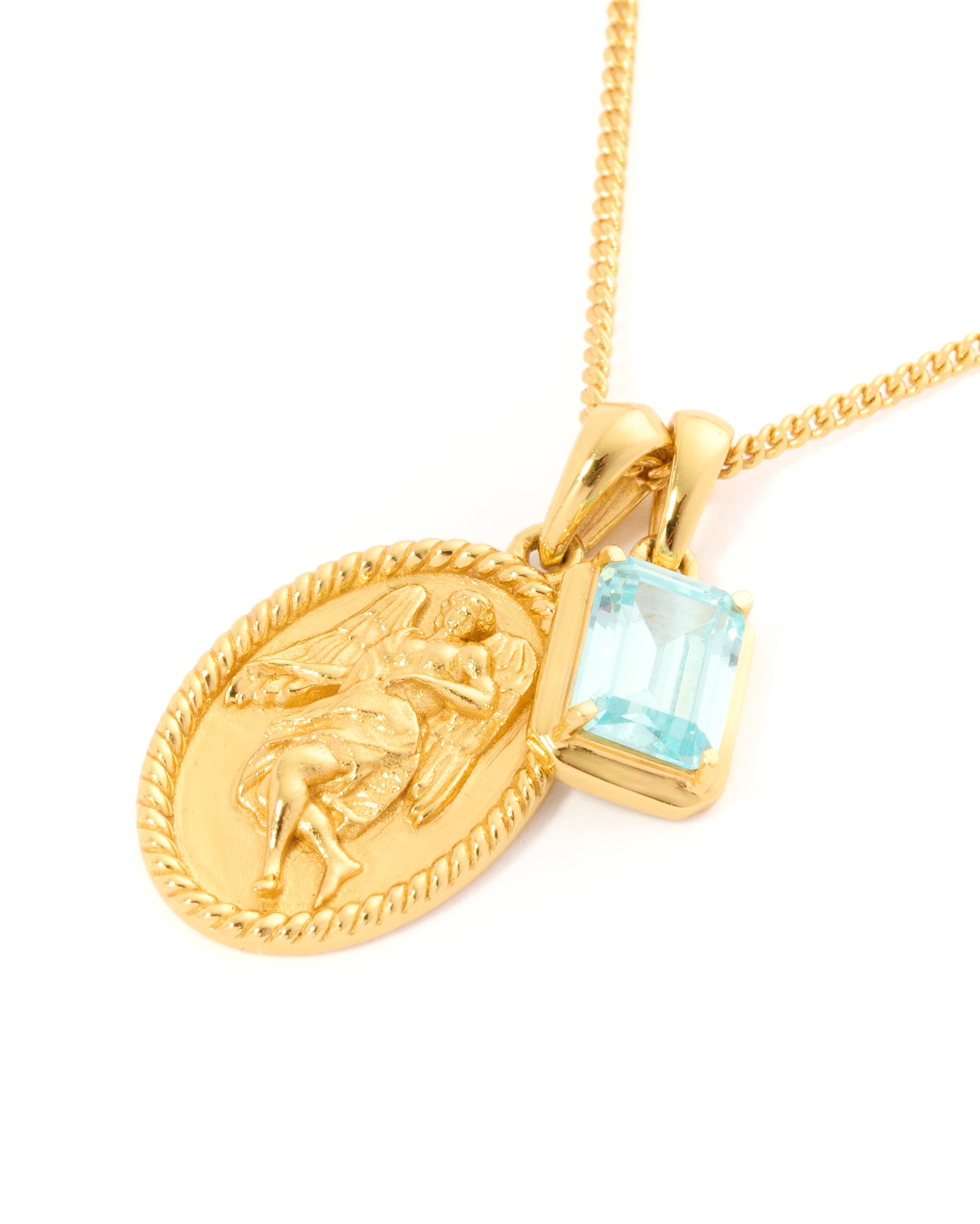 The Guardian x Aquamarine stone stack - Gold