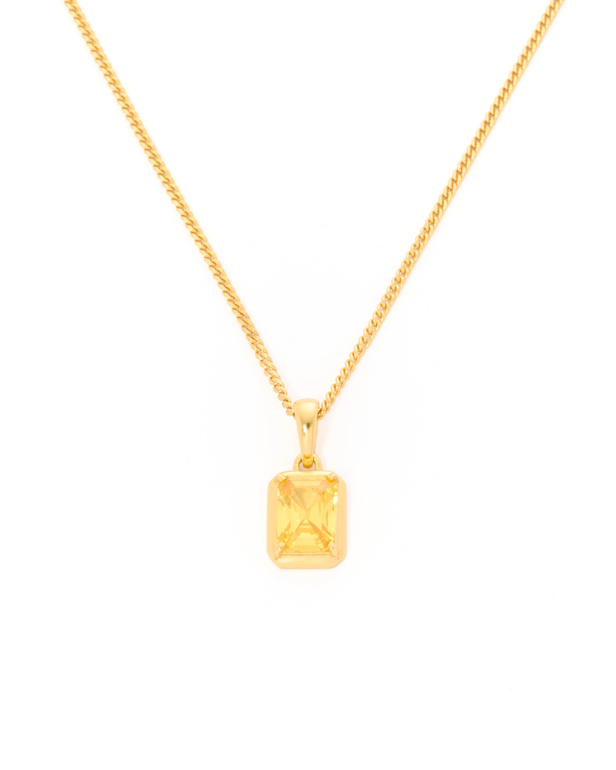 ilios stone chain - Gold