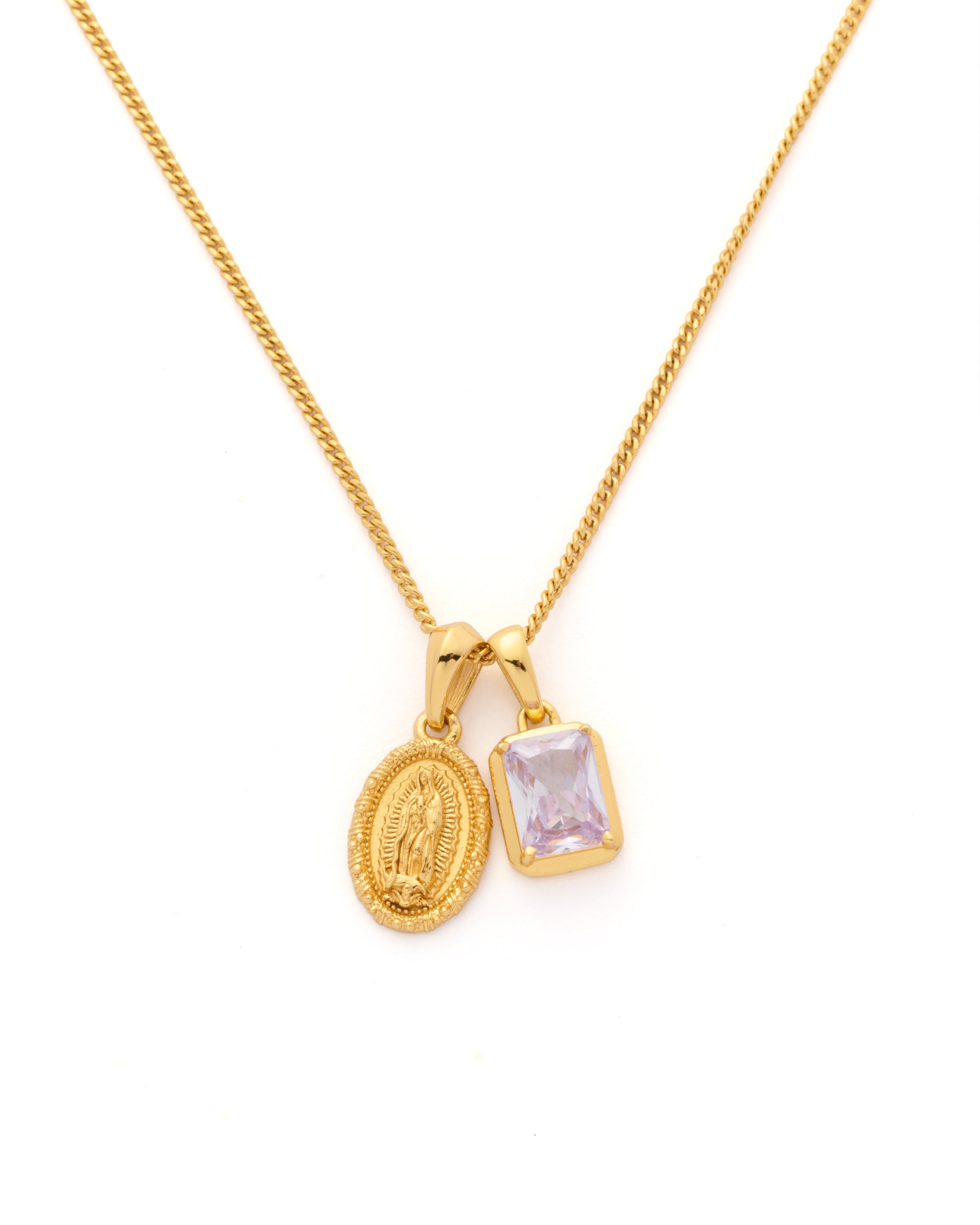 Mini Guadalupe x Lavender stone stack- Gold