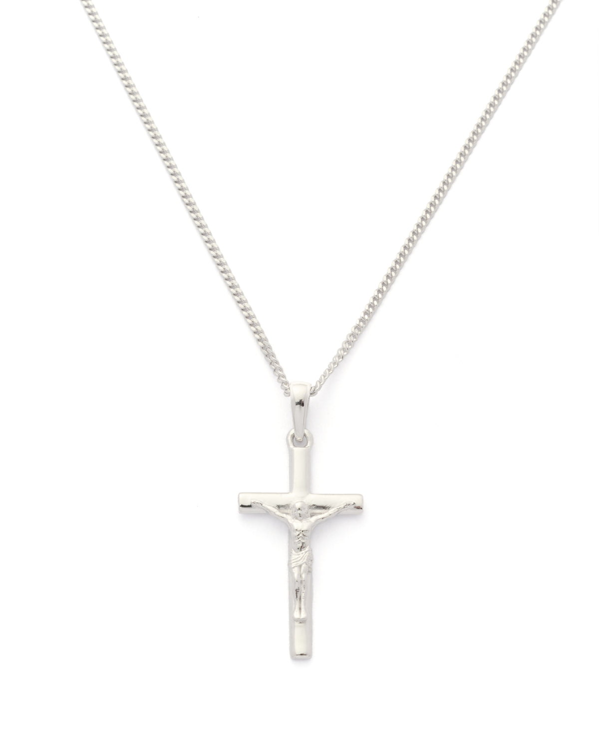 The Crucifix Cross Chain- Silver