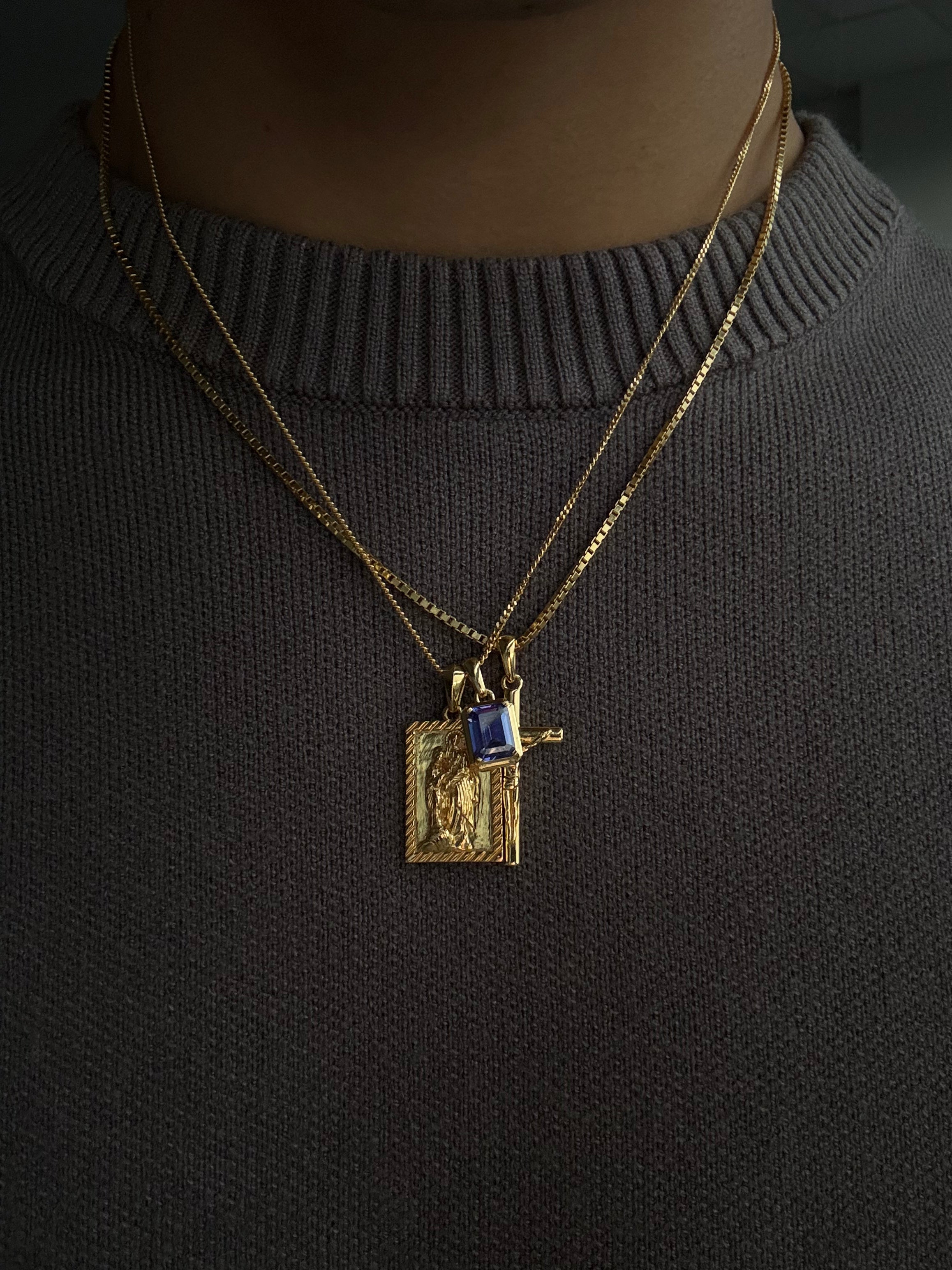 The Mother Mary Frame x Sapphire Stack Gold