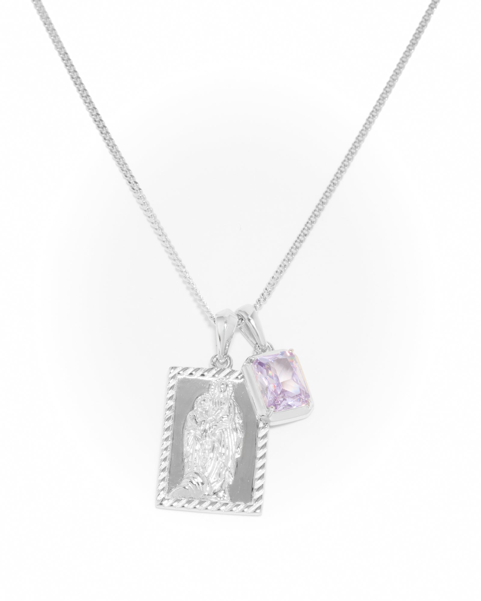 Mother Mary frame x Lavender Stone - Silver