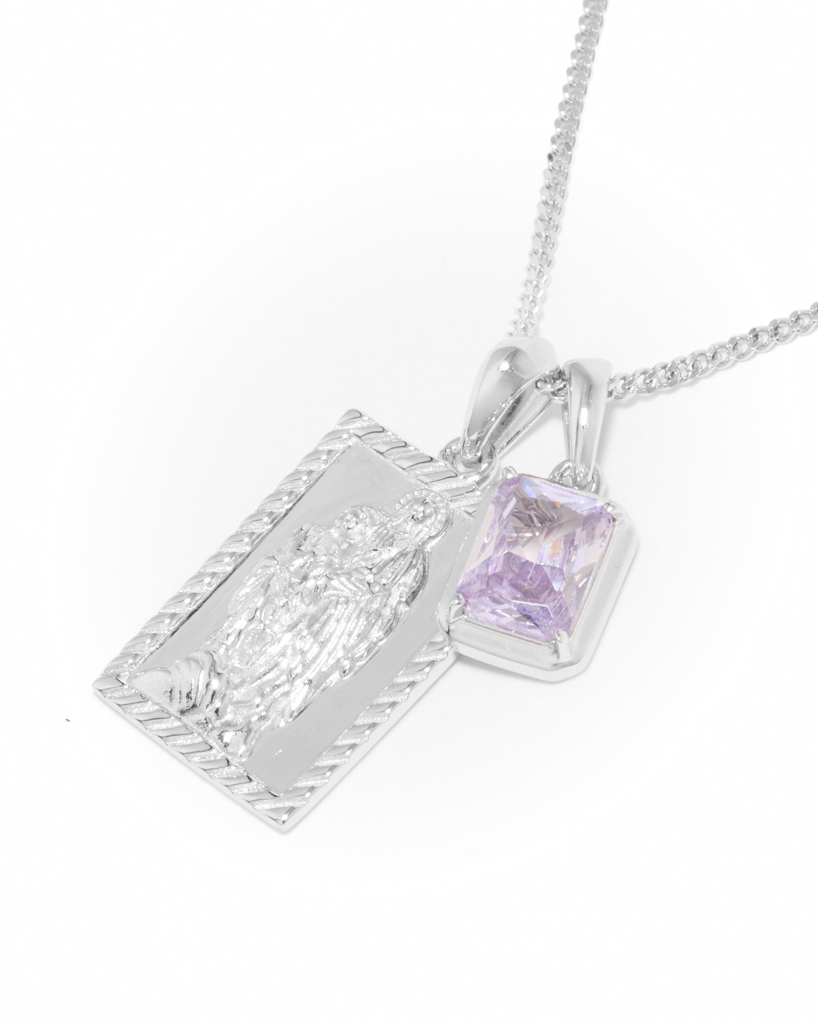 Mother Mary frame x Lavender Stone - Silver