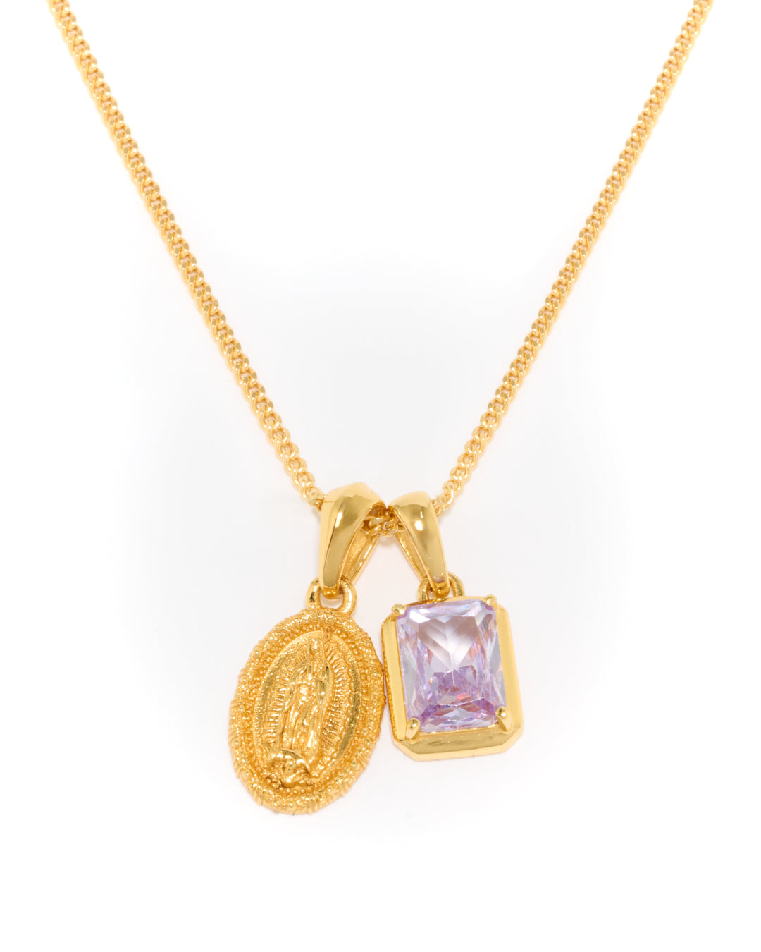 Mini Guadalupe x Lavender stone stack- Gold