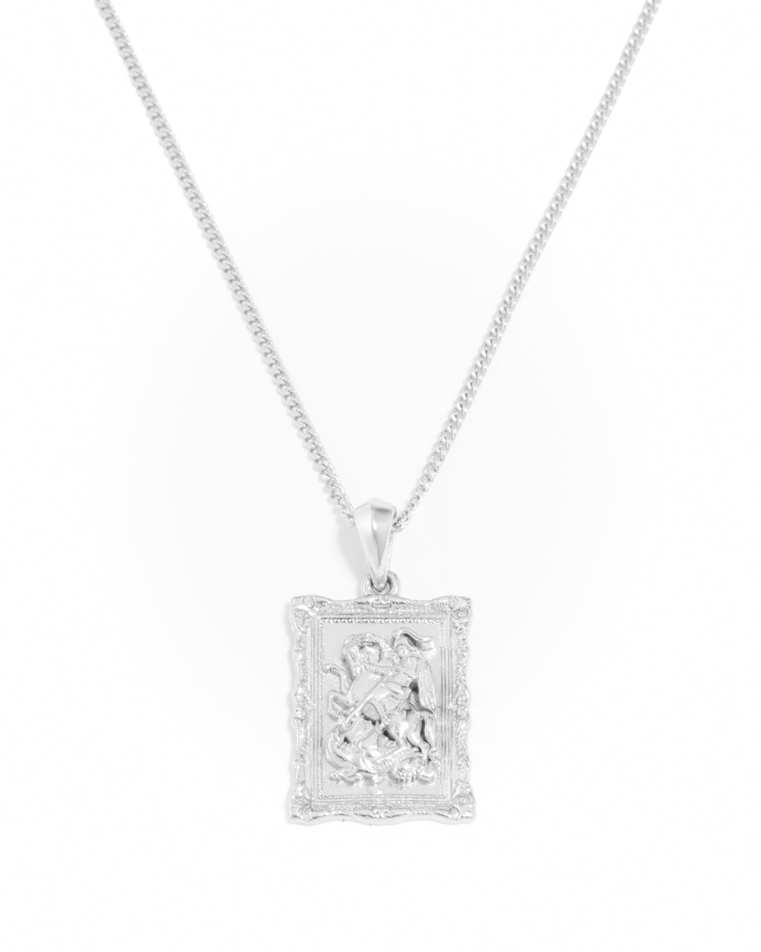 St George Baroque Frame - Silver