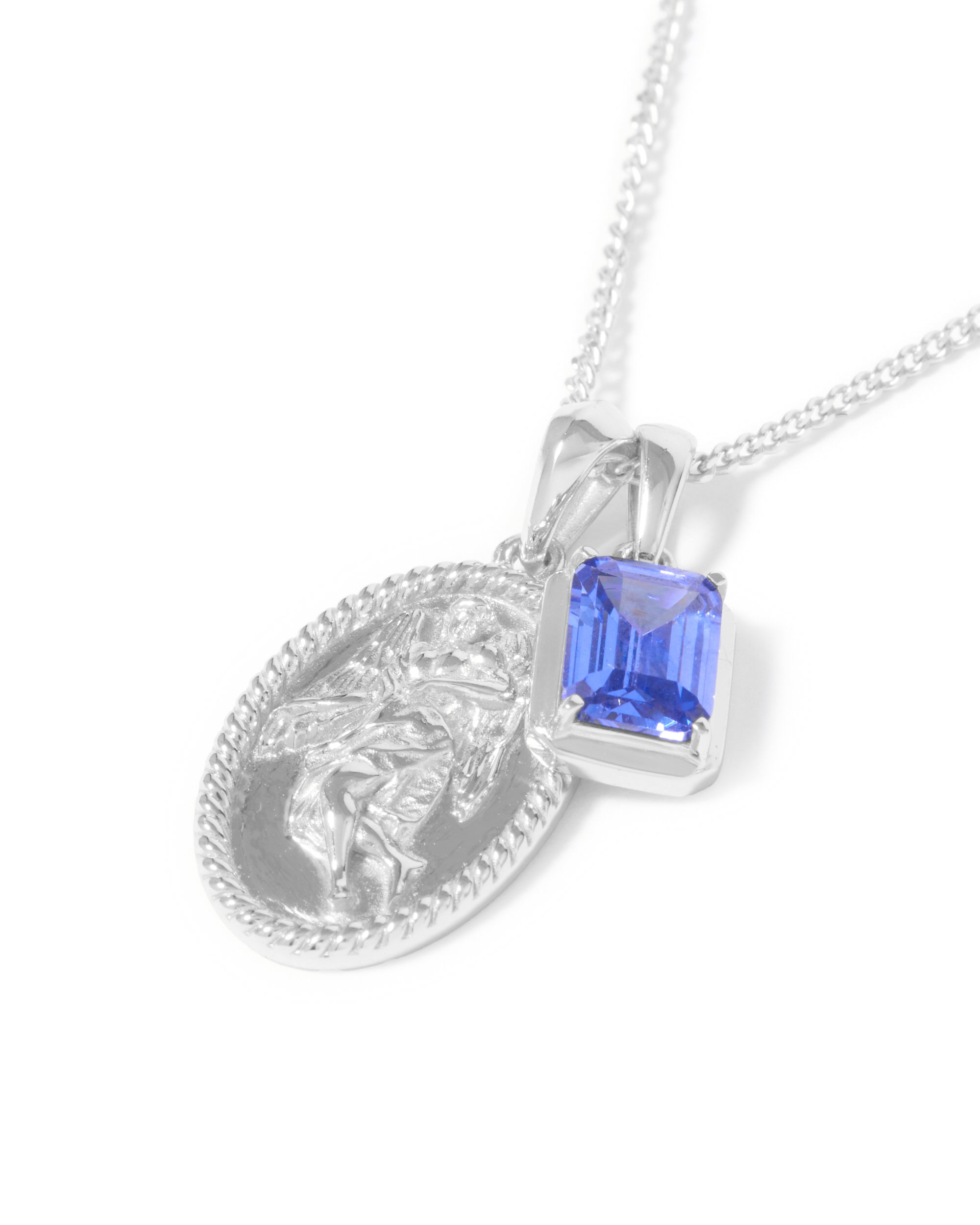 The Guardian X Sapphire Stone - Silver (Pre order)