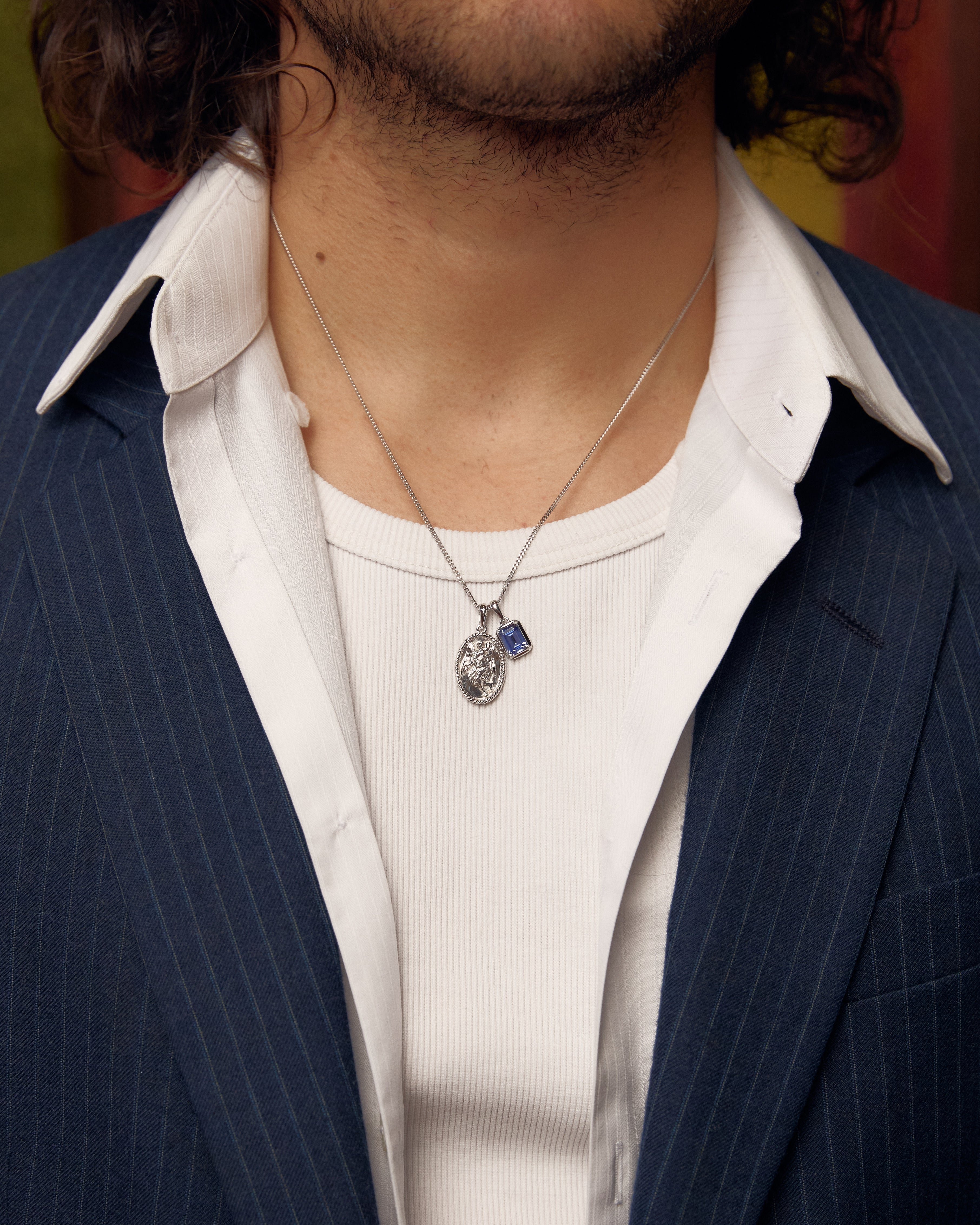 The Guardian X Sapphire Stone - Silver (Pre order)