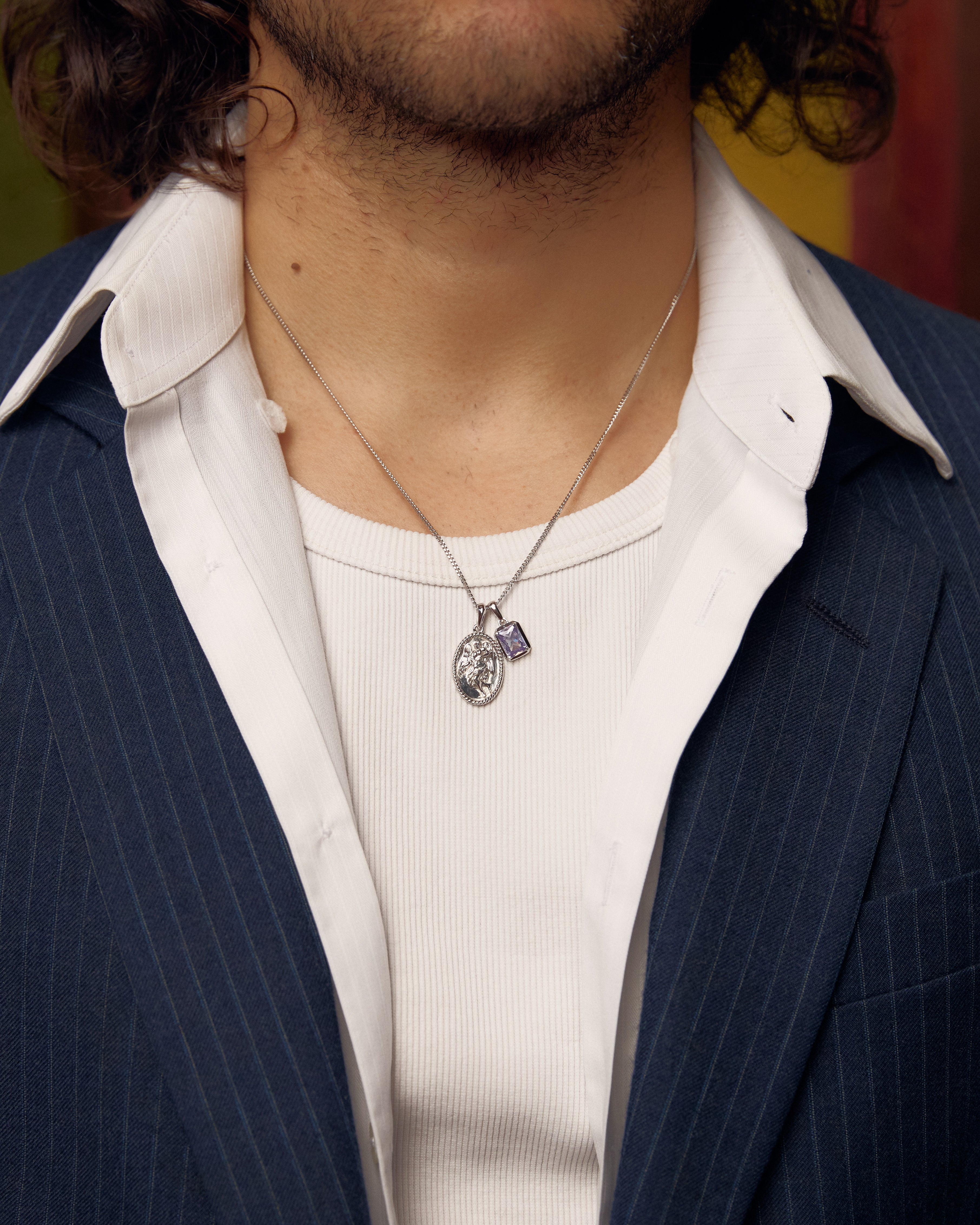 The Guardian x Lavender stone stack - Silver