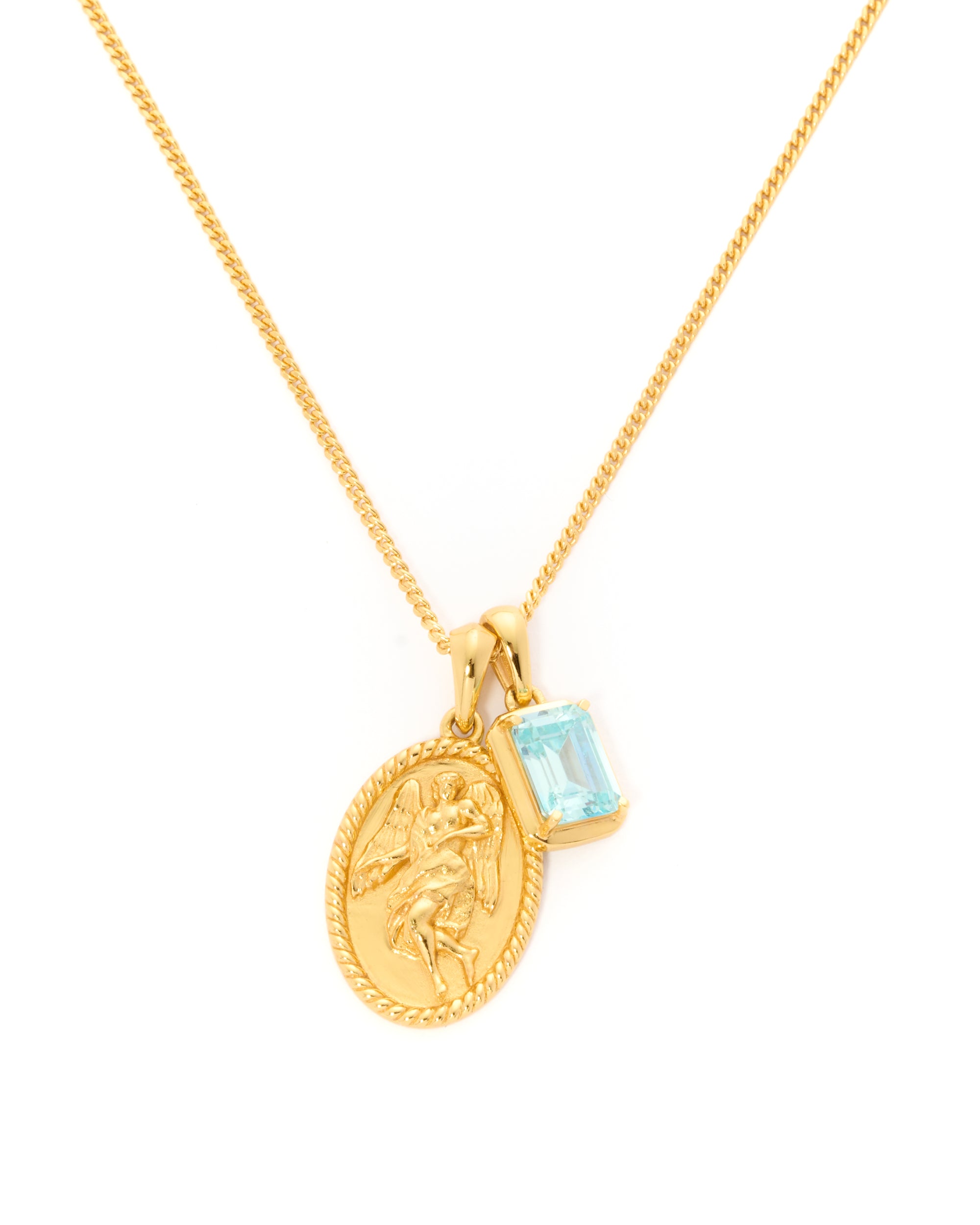 The Guardian x Aquamarine stone stack - Gold