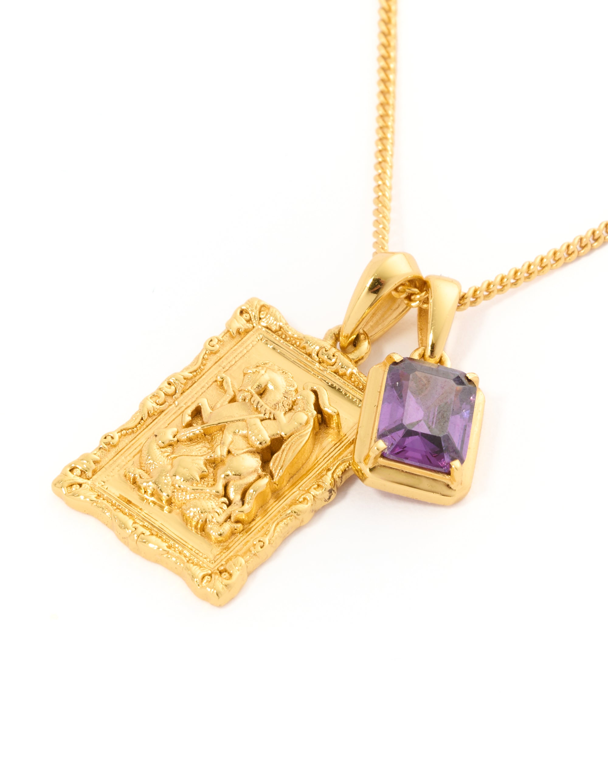St George frame x Cathedral Amerthyst stack