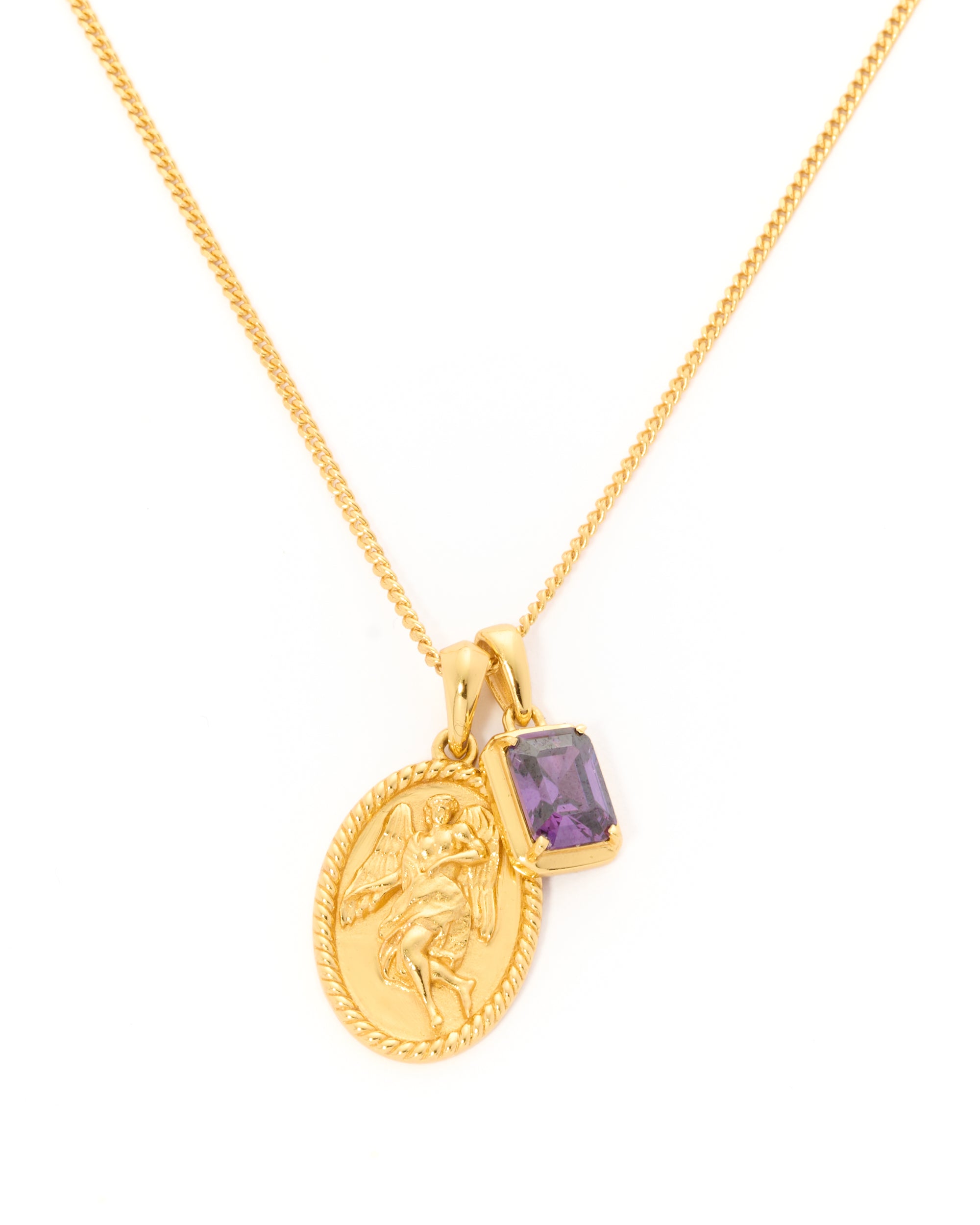 The Guardian x Amethyst stone stack - Gold