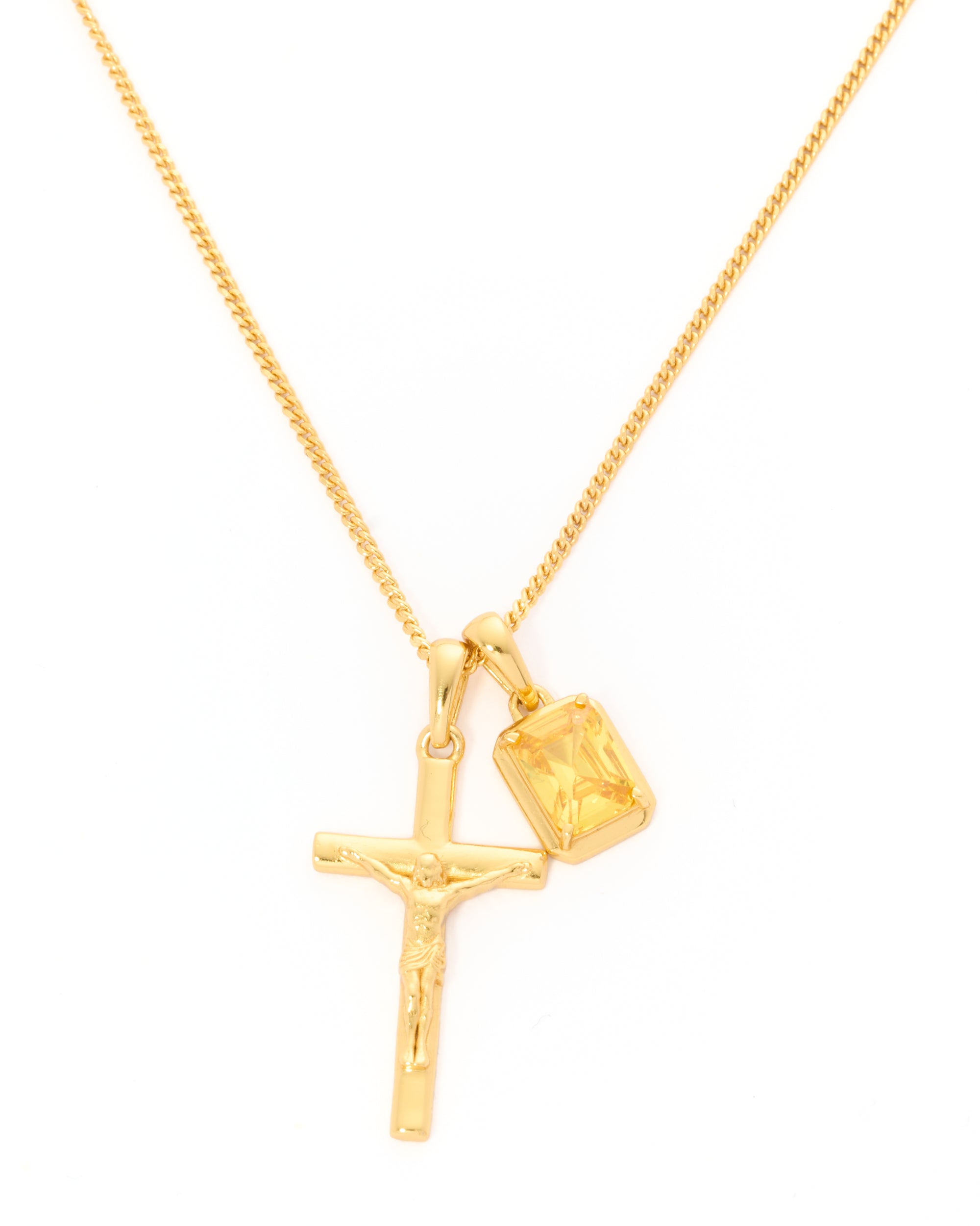 The Crucifix x illios stone - Gold