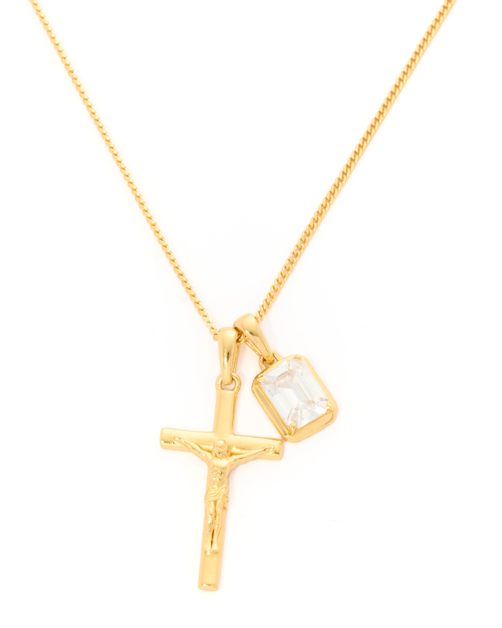 The Crucifix x Cathedral diamond stone - Gold