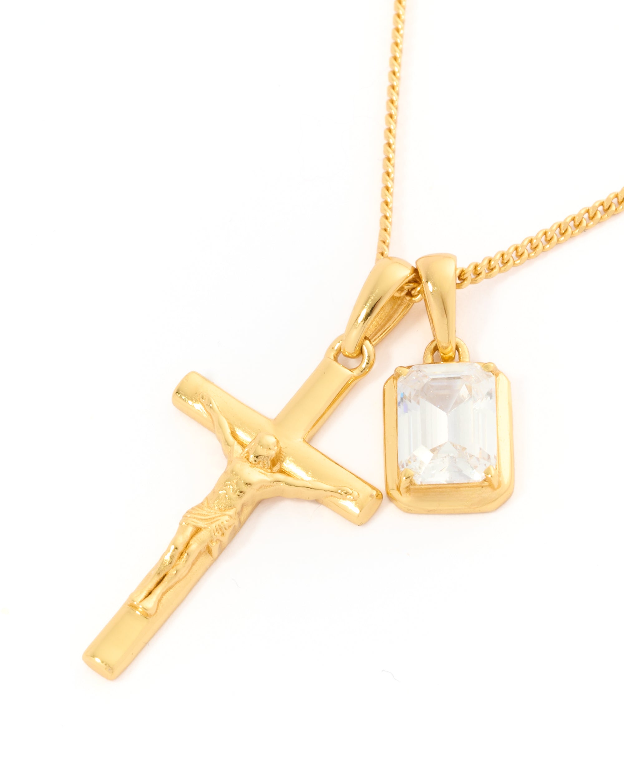 The Crucifix x Cathedral diamond stone - Gold