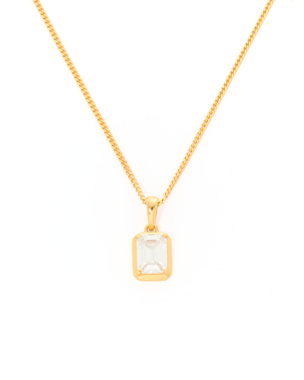 Aureole Diamond stone chain - gold