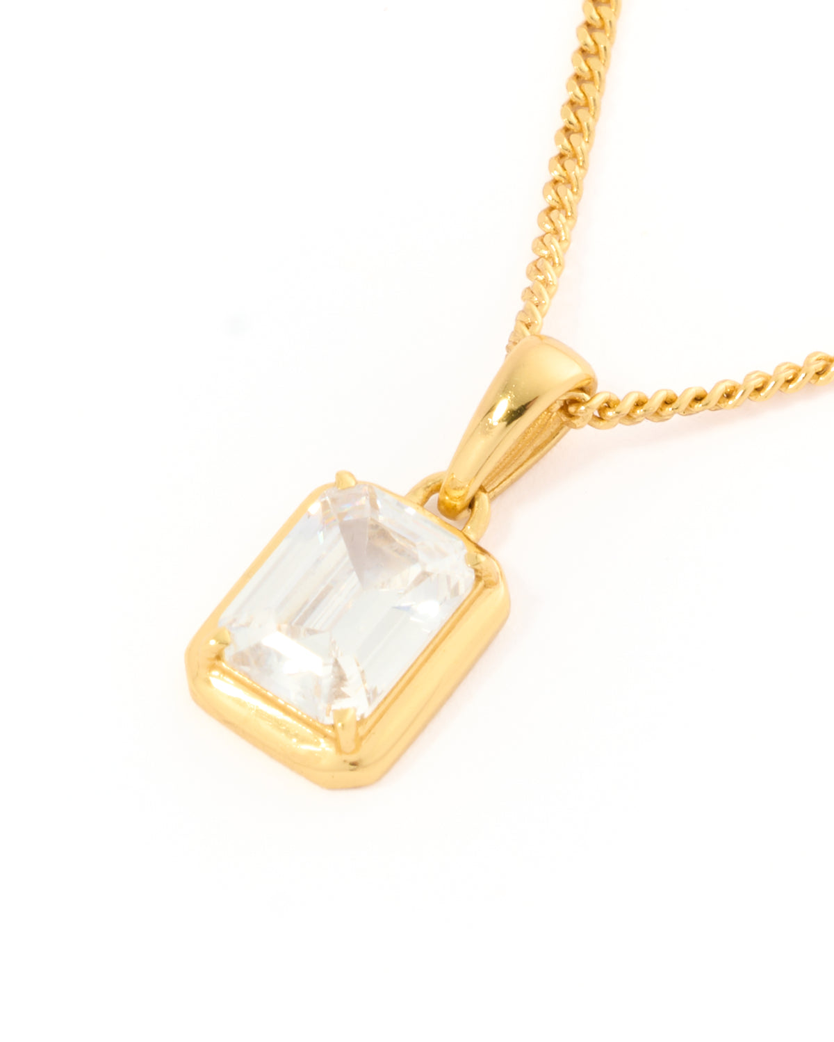 Aureole Diamond stone chain - gold