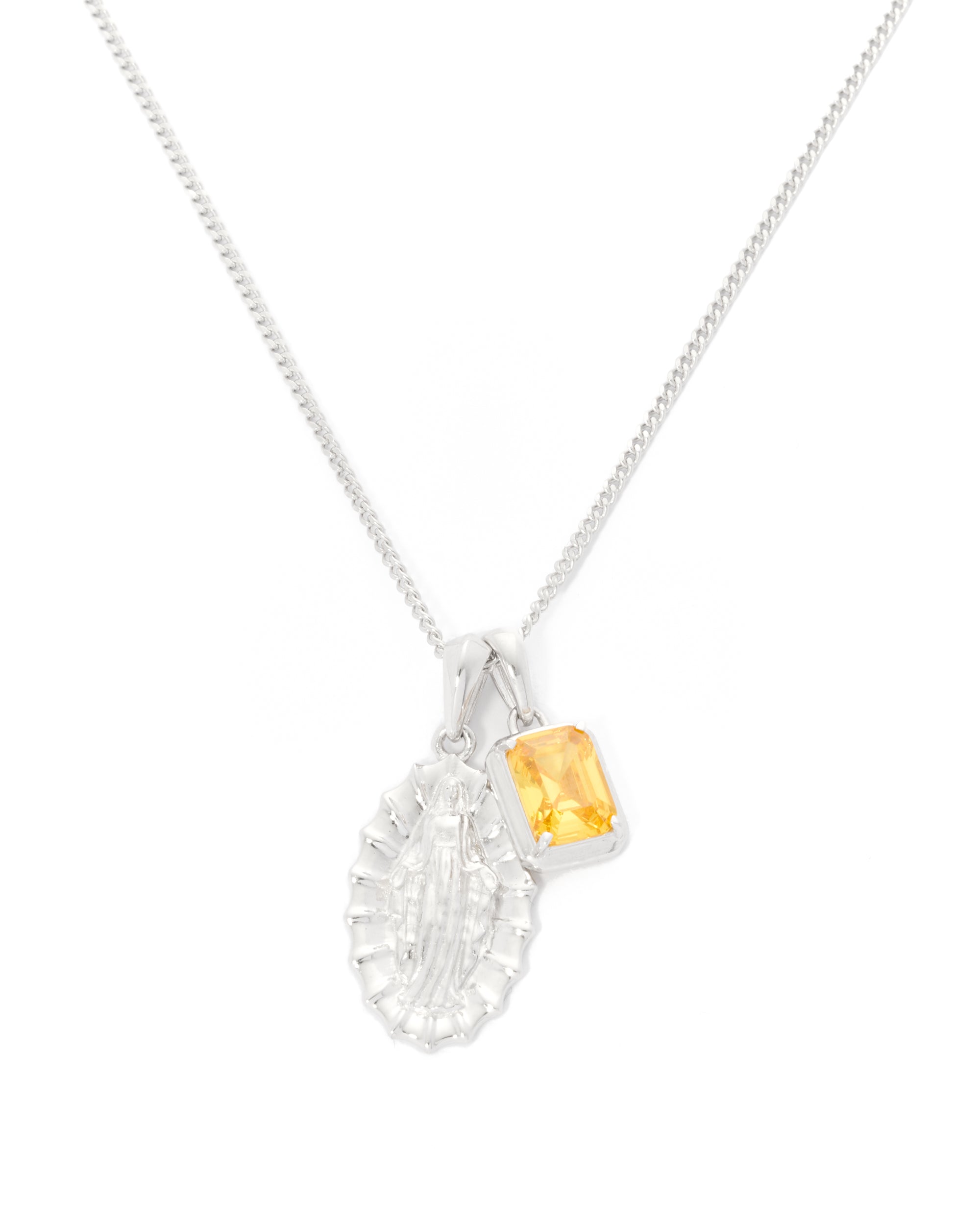 Our Lady of Guadalupe x illios stone stack - Silver