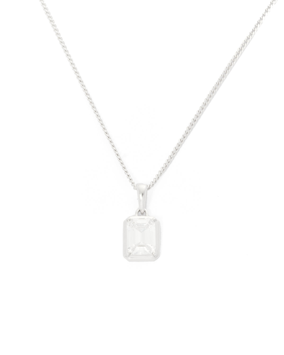 Aureole Diamond stone chain - Silver