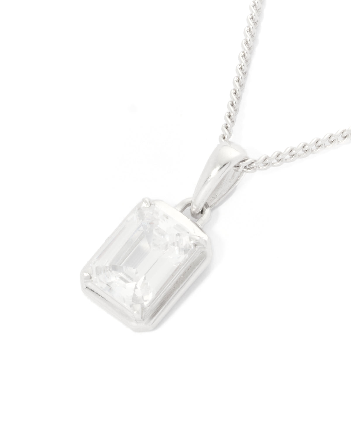 Aureole Diamond stone chain - Silver
