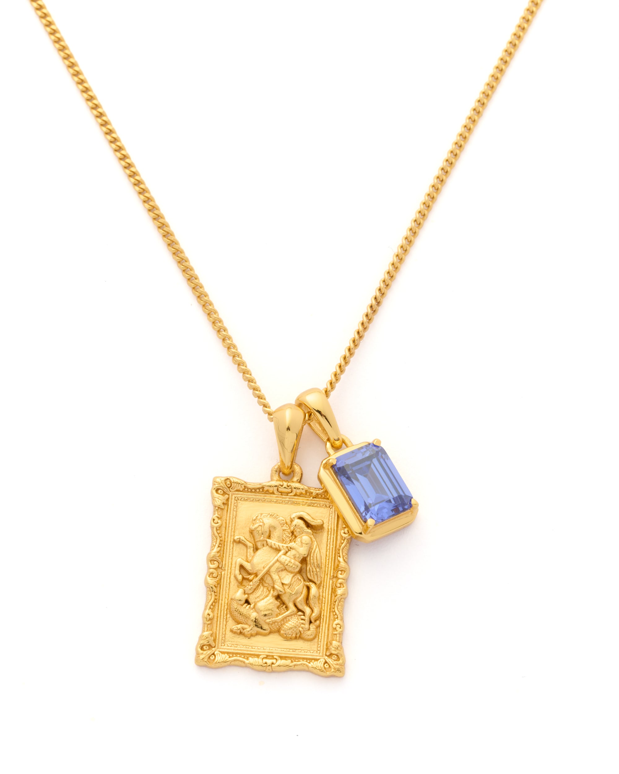 St George frame x Sapphire Sea Stone stack - Gold (Pre order)