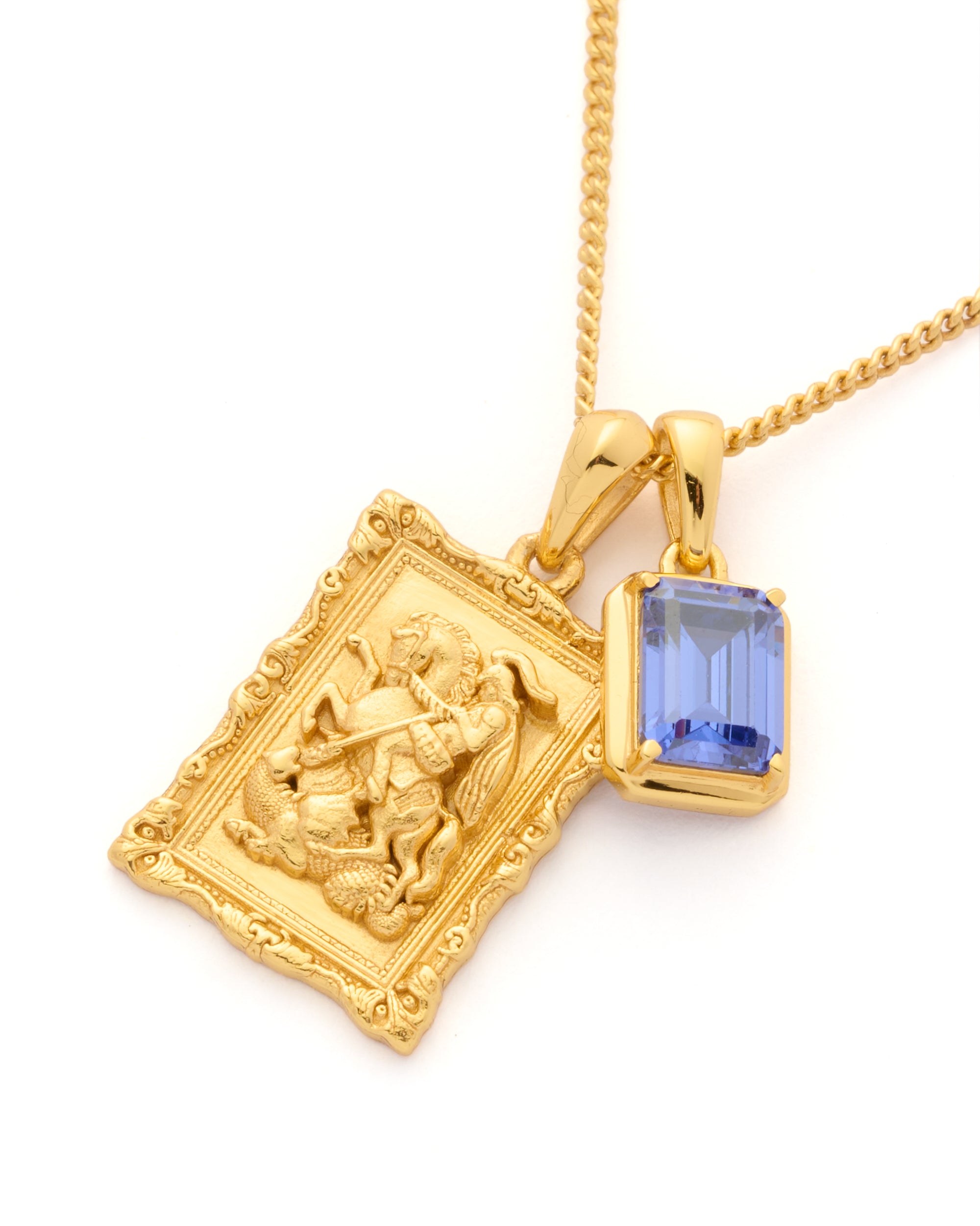 St George frame x Sapphire Sea Stone stack - Gold (Pre order)