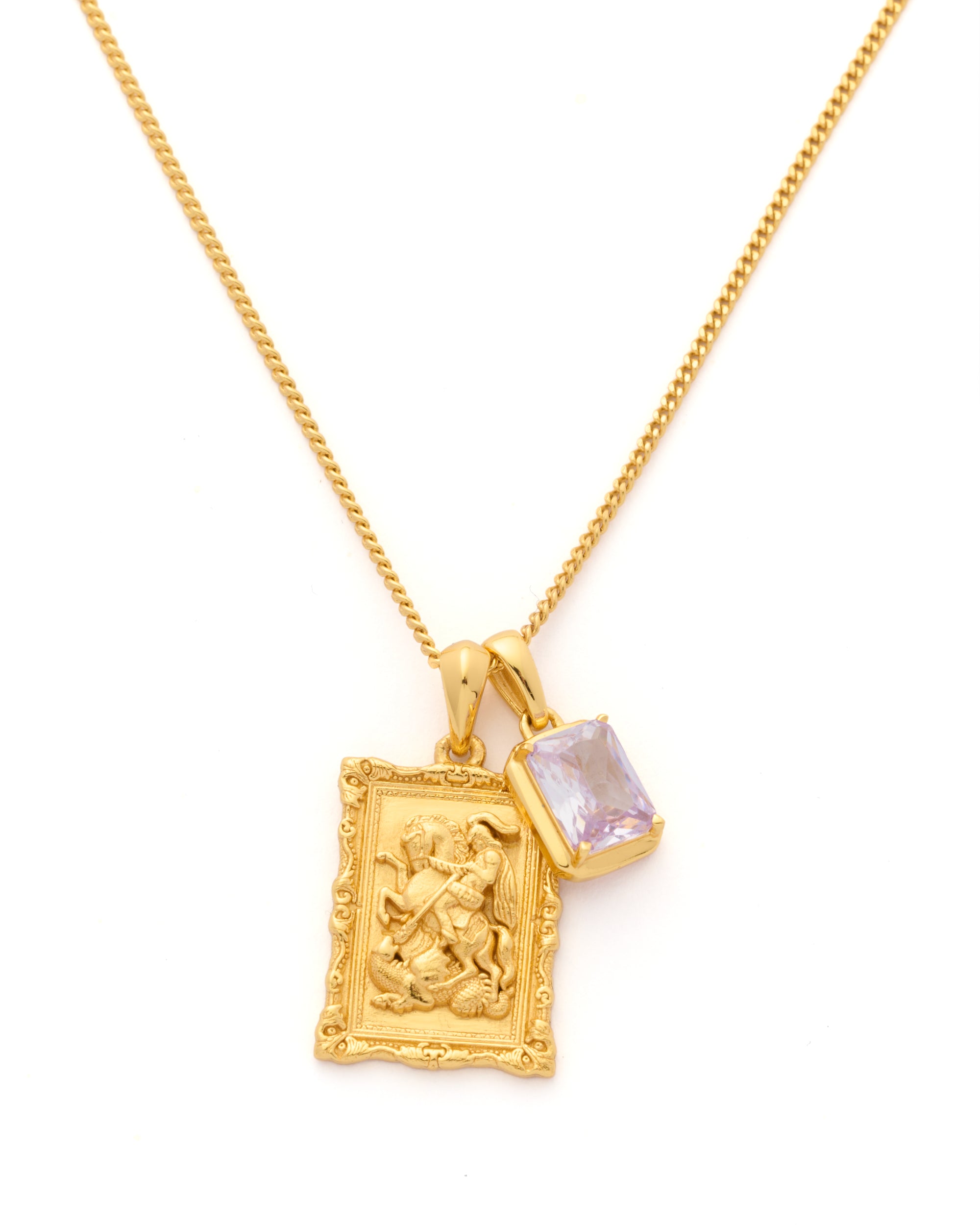 Saint George frame x Lavender stone stack - Gold (Pre order)