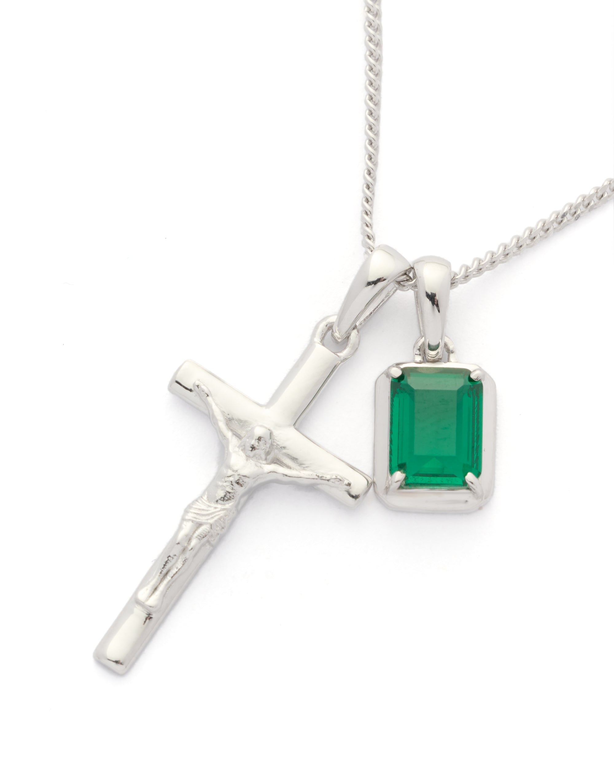 The Crucifix x Eleftheria stone - Silver