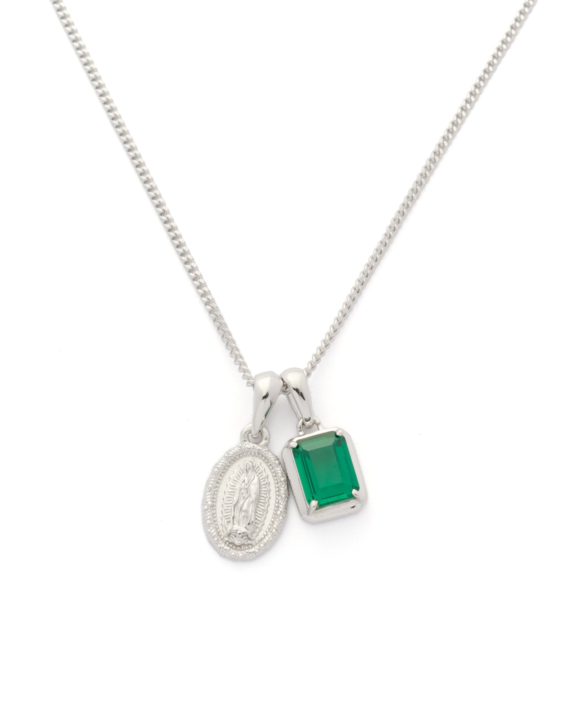 Mini Guadalupe x Eleftheria stone stack - Silver