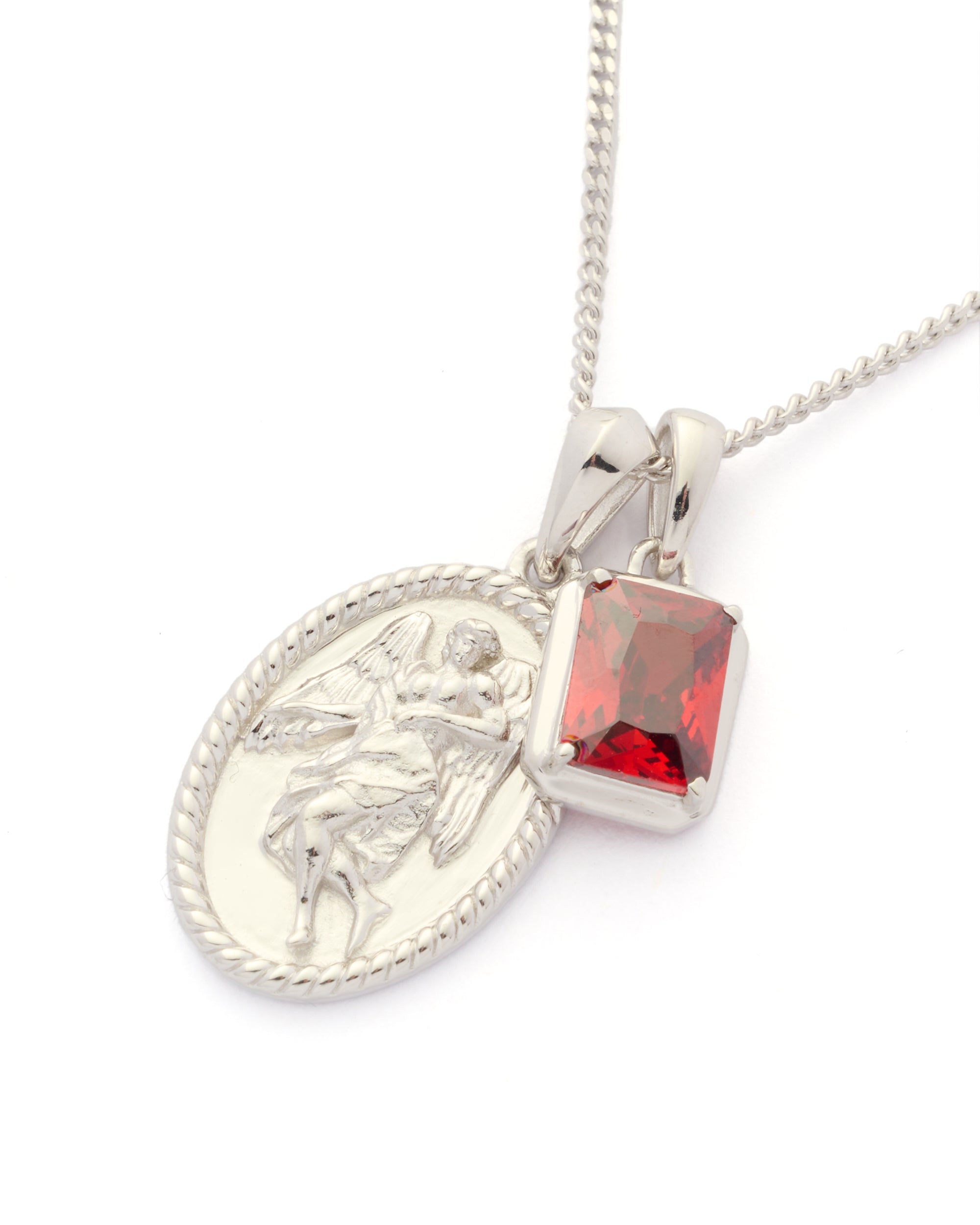 The Guardian x Lisbon red stone stack - Silver