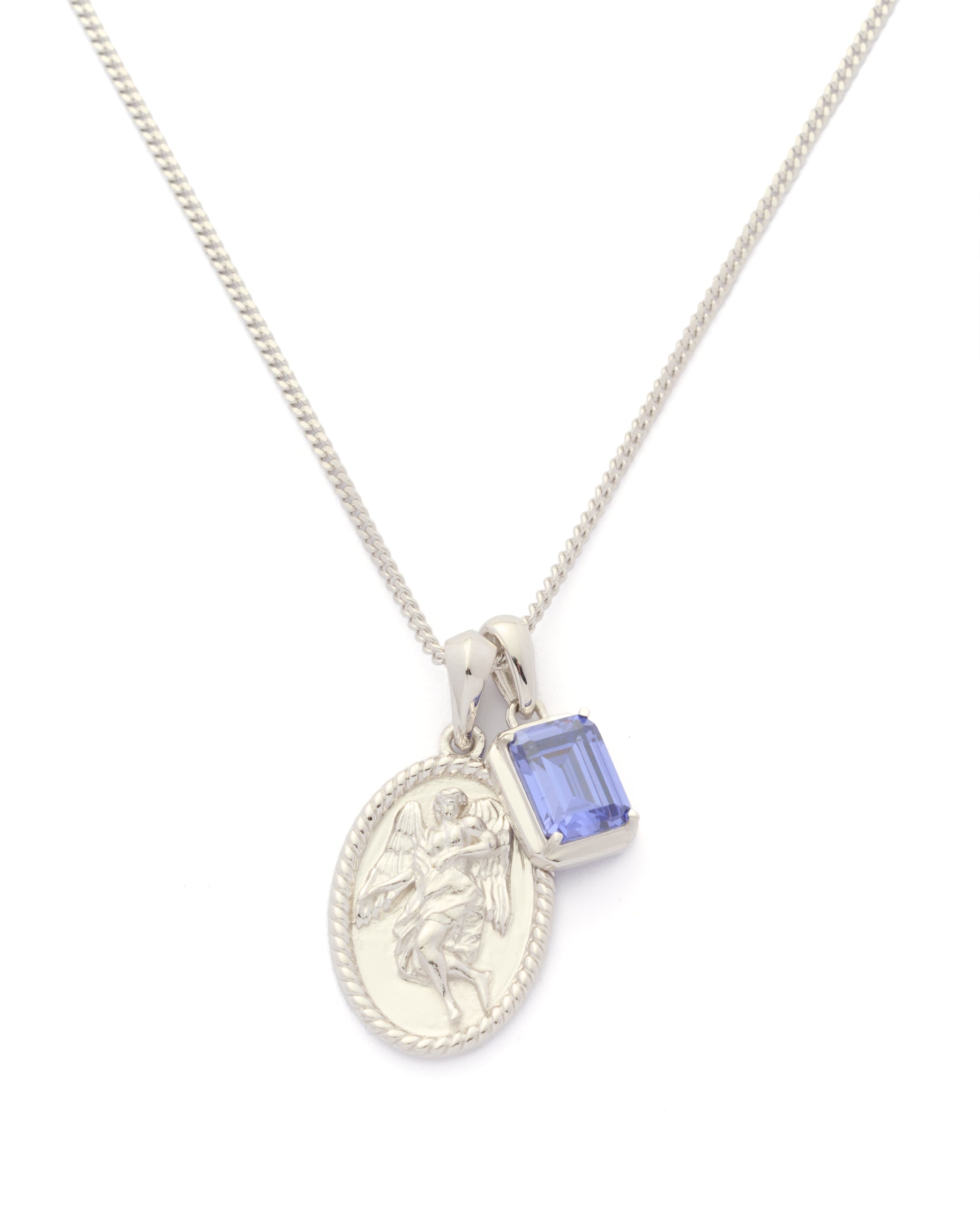 The Guardian X Sapphire Sea Stone - Silver