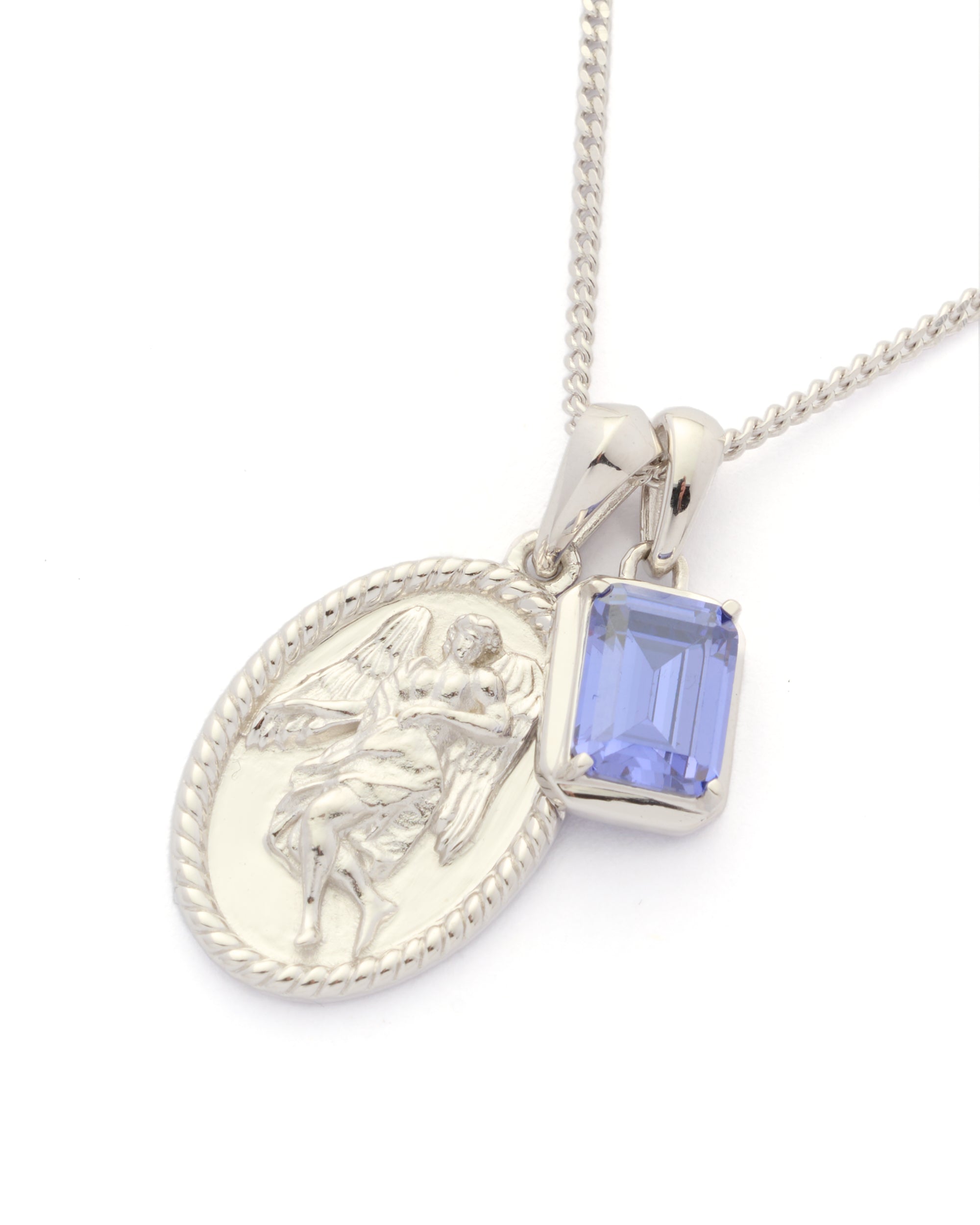 The Guardian X Sapphire Sea Stone - Silver