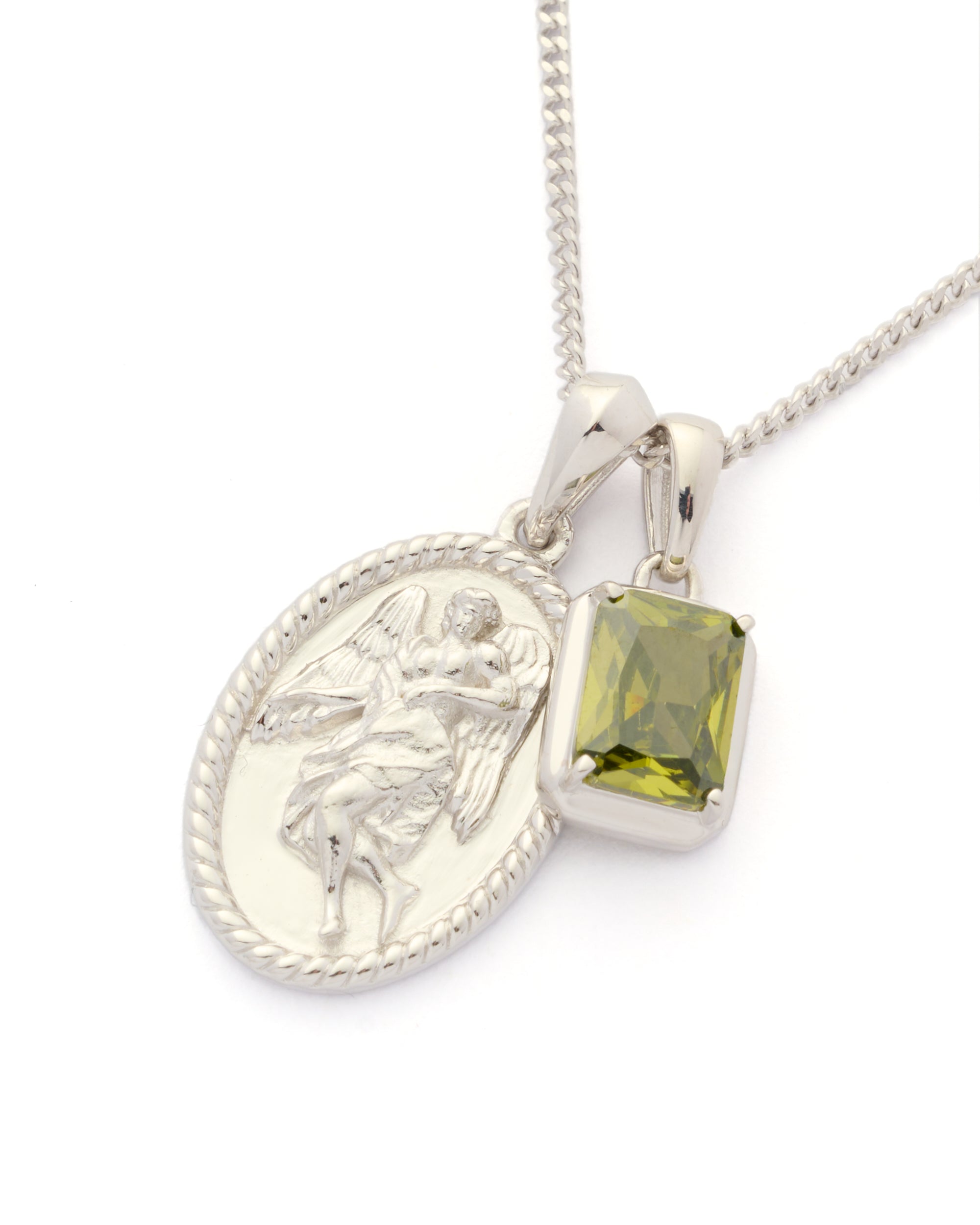 The Guardian X Mediterranean Olive stone stack - Silver