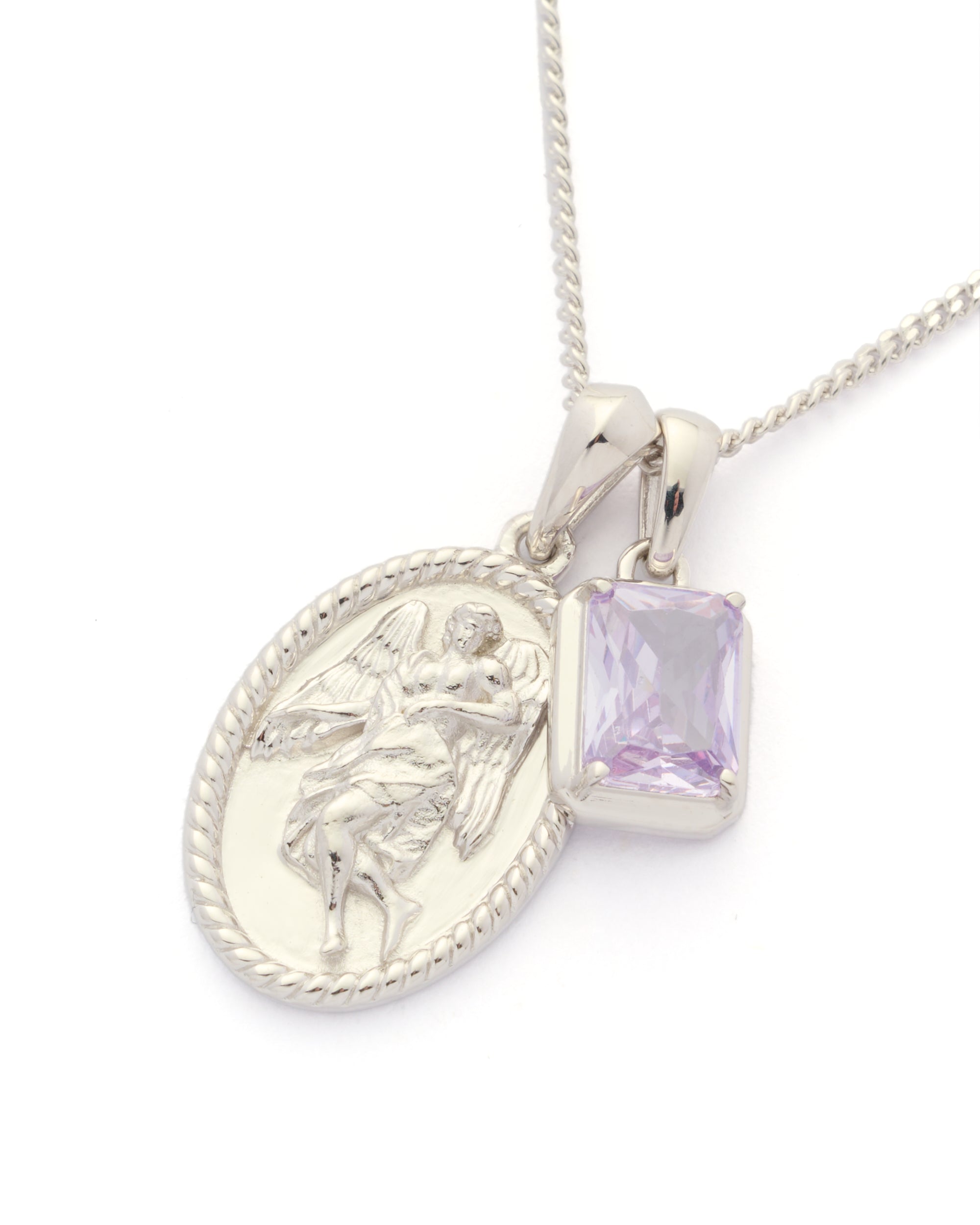 The Guardian x Lavender stone stack - Silver