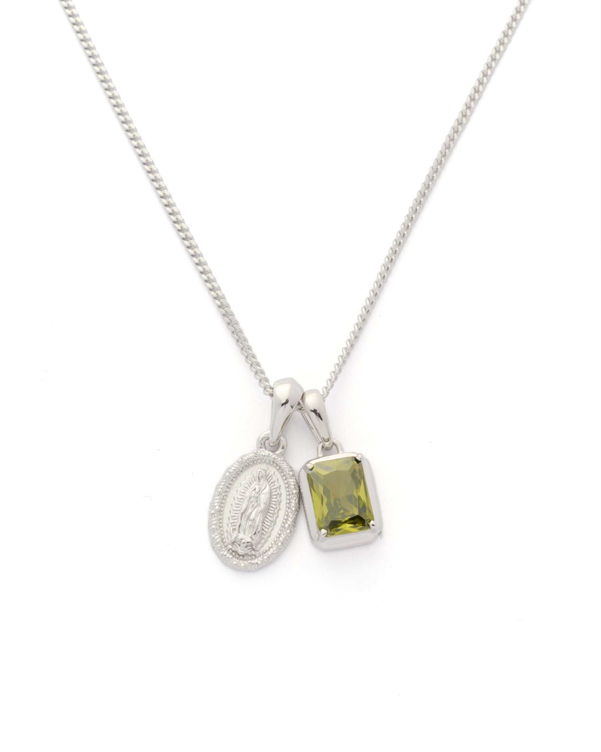 Mini Guadalupe X Mediterranean Olive stack - silver