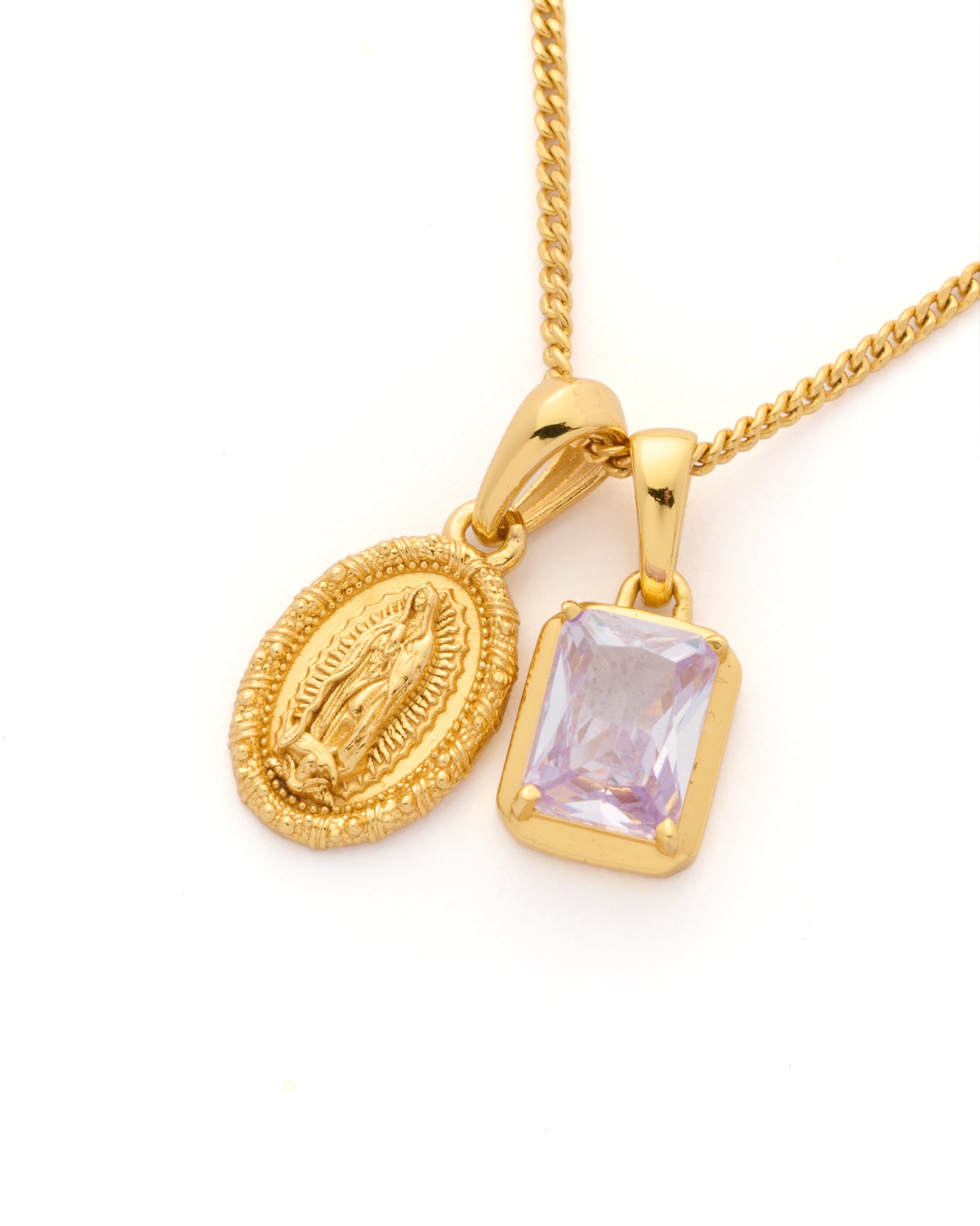 Mini Guadalupe x Lavender stone stack- Gold