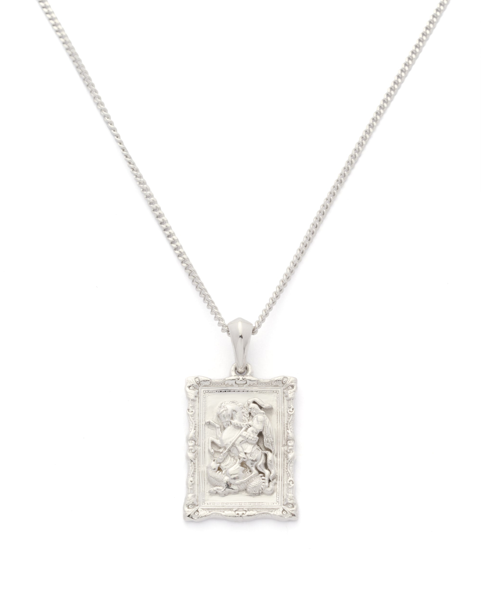 St George Baroque Frame - Silver