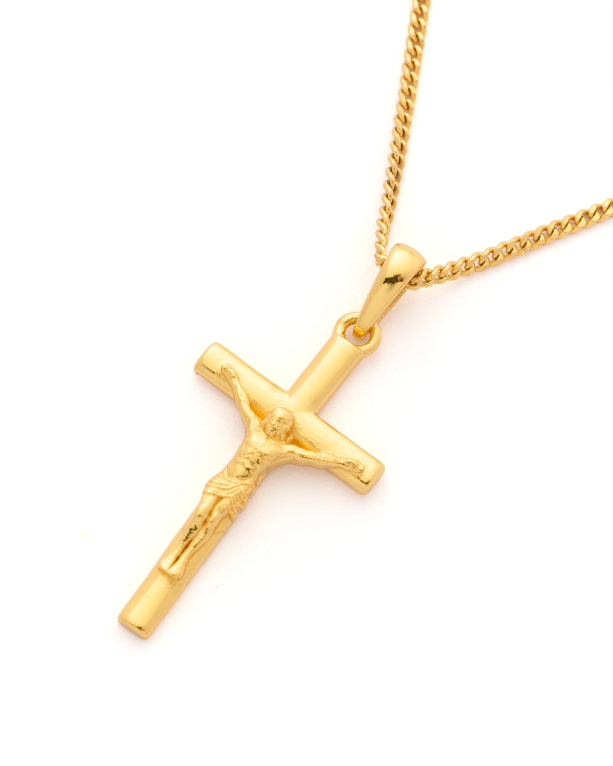 The Crucifix Cross Chain- Gold