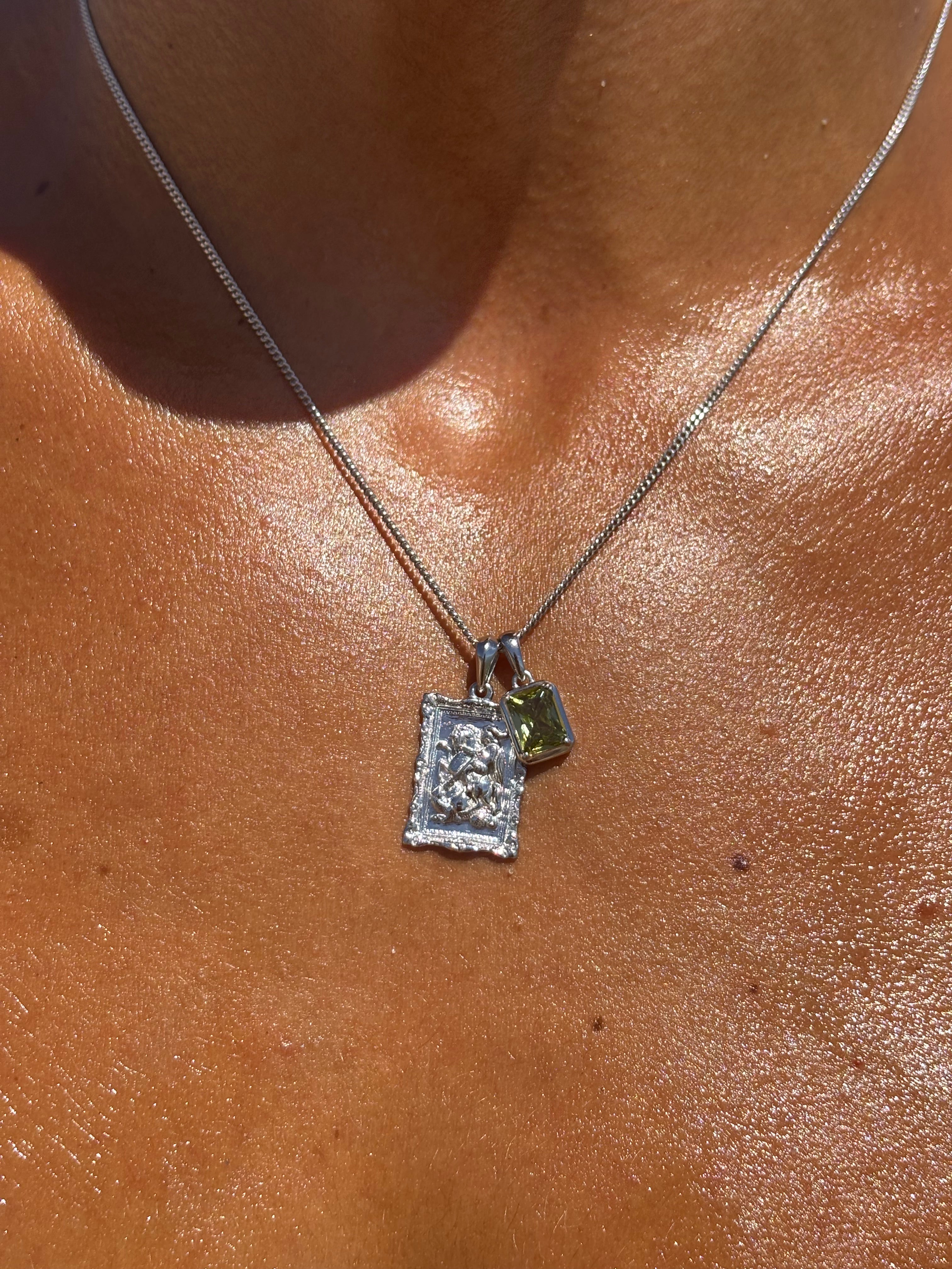 St George X Mediterranean Olive stone stack -Silver