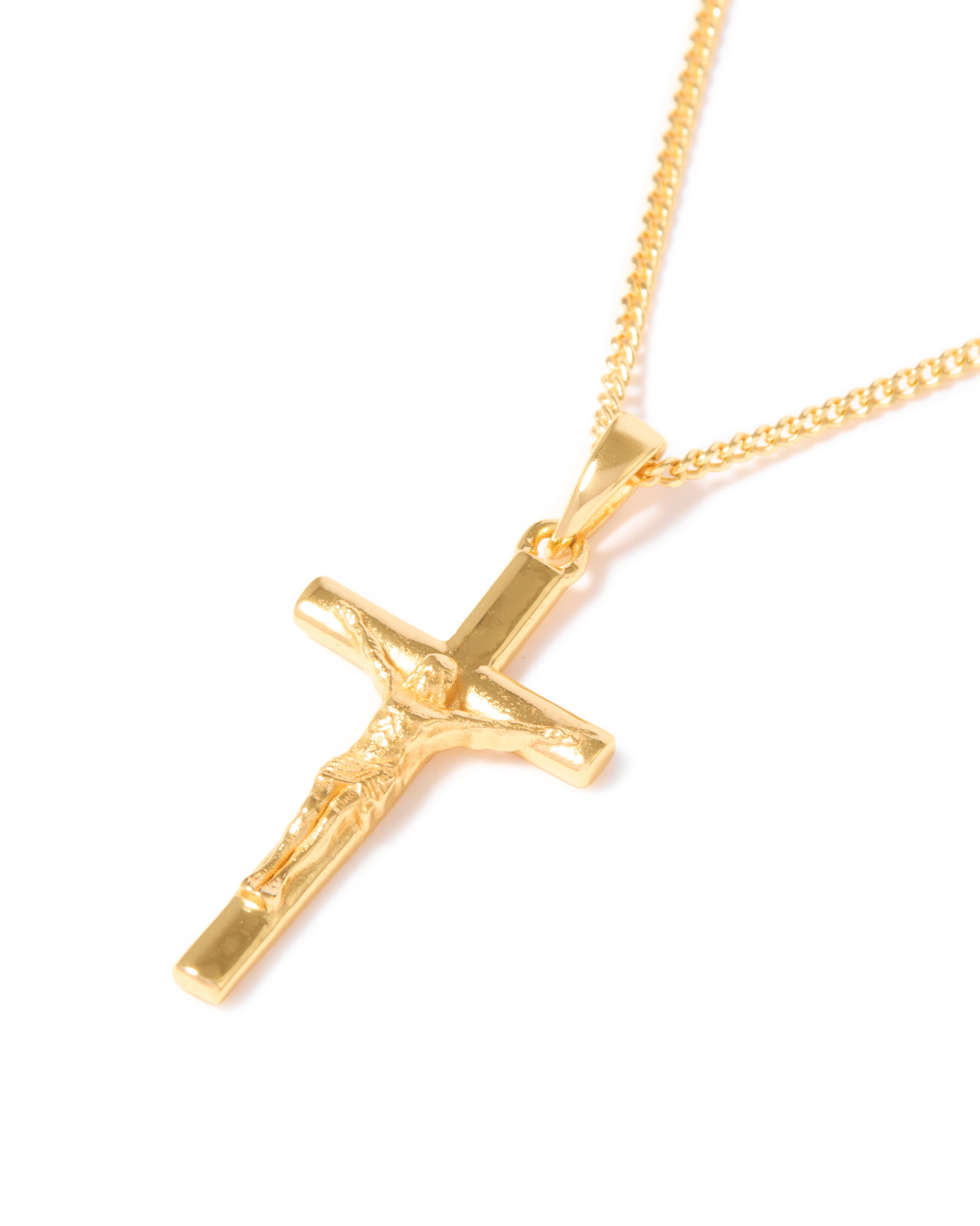 The Crucifix Cross Chain- Gold