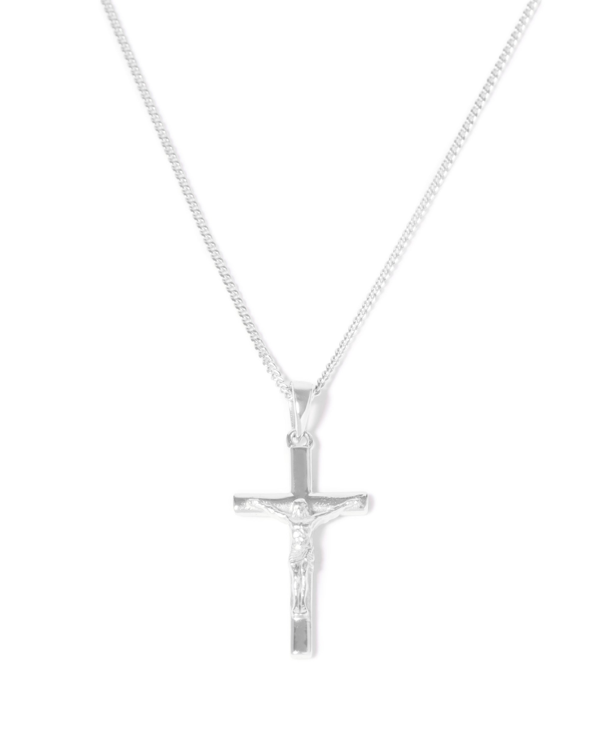 The Crucifix Cross Chain- Silver