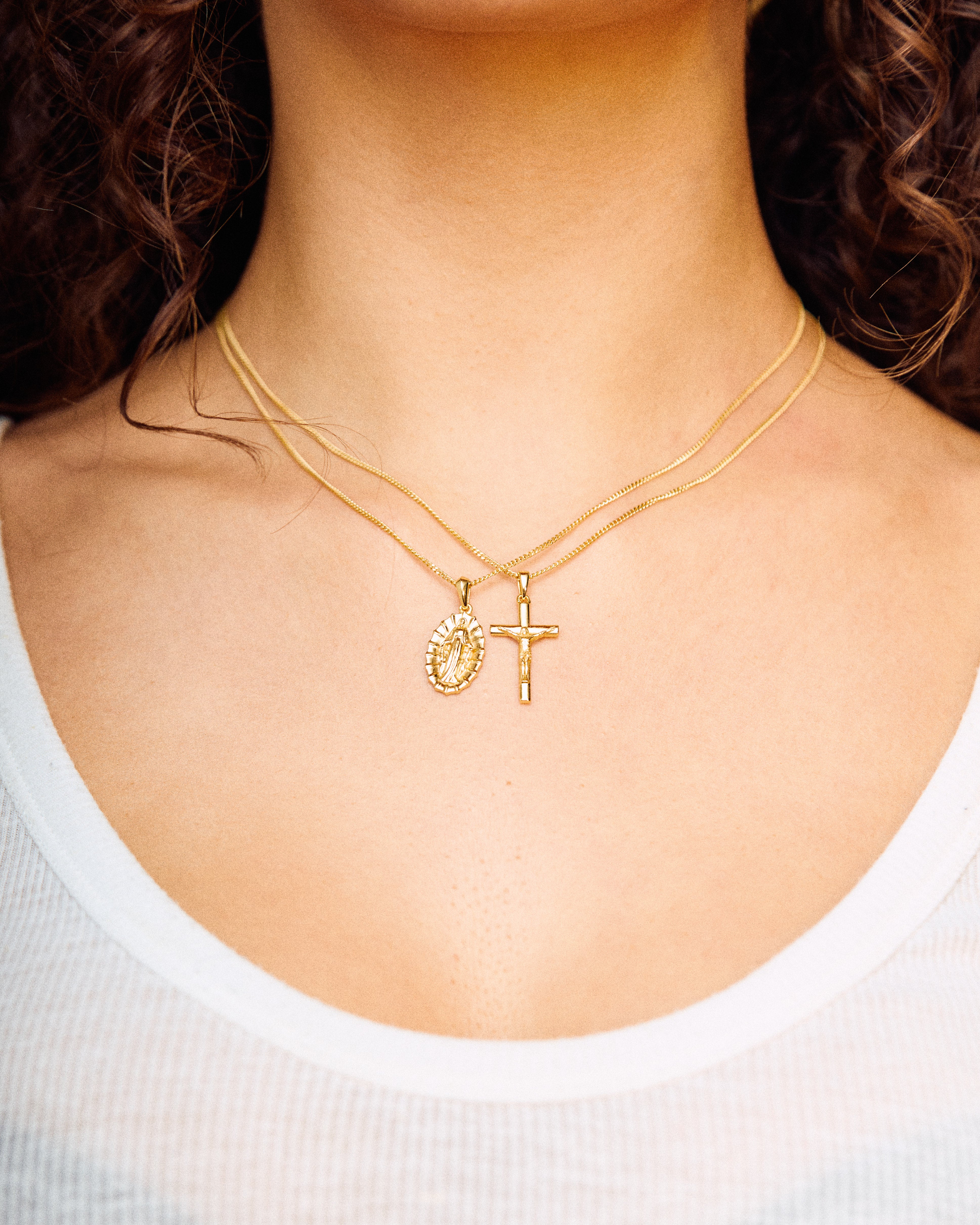 The Crucifix Cross Chain- Gold