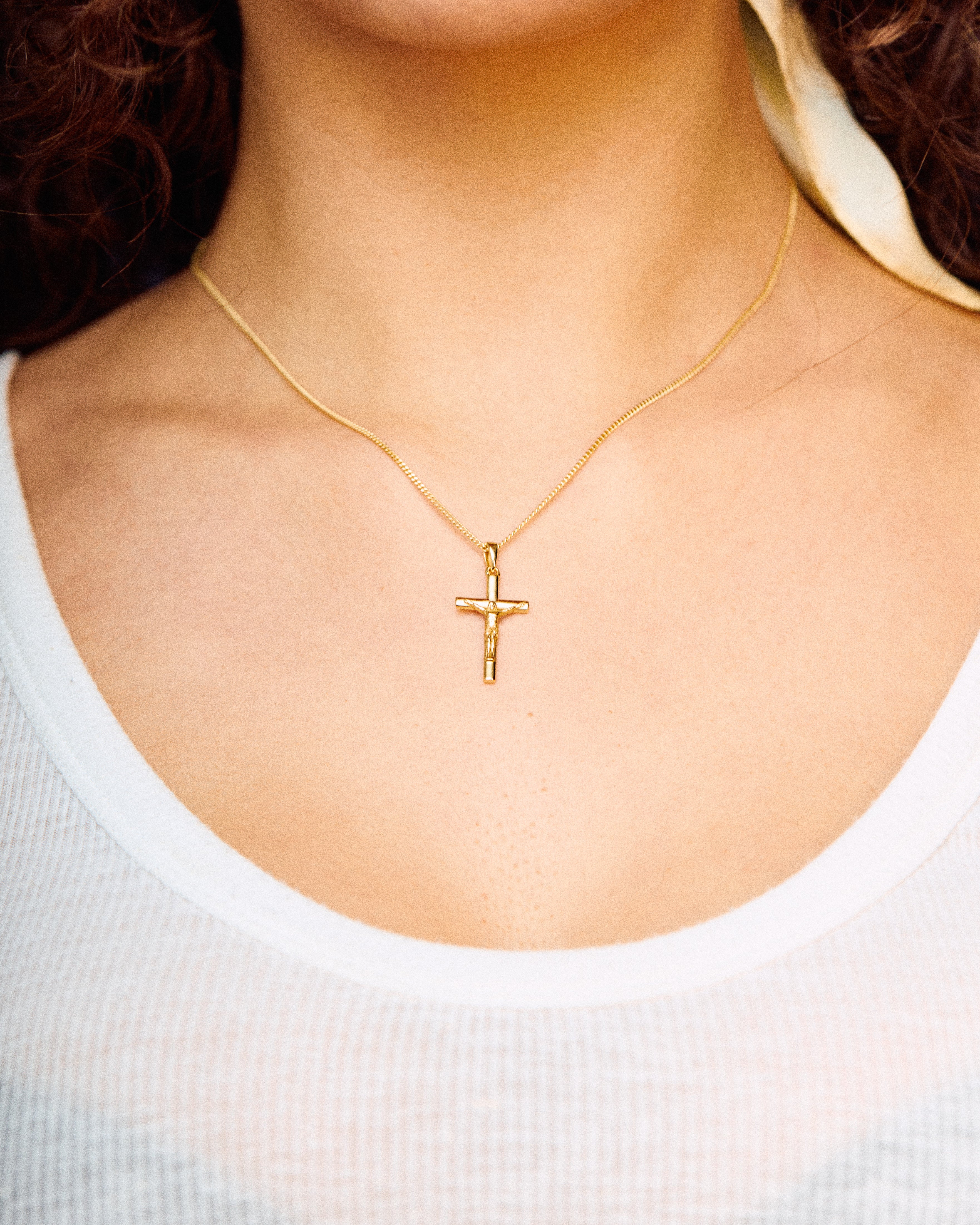 The Crucifix Cross Chain- Gold