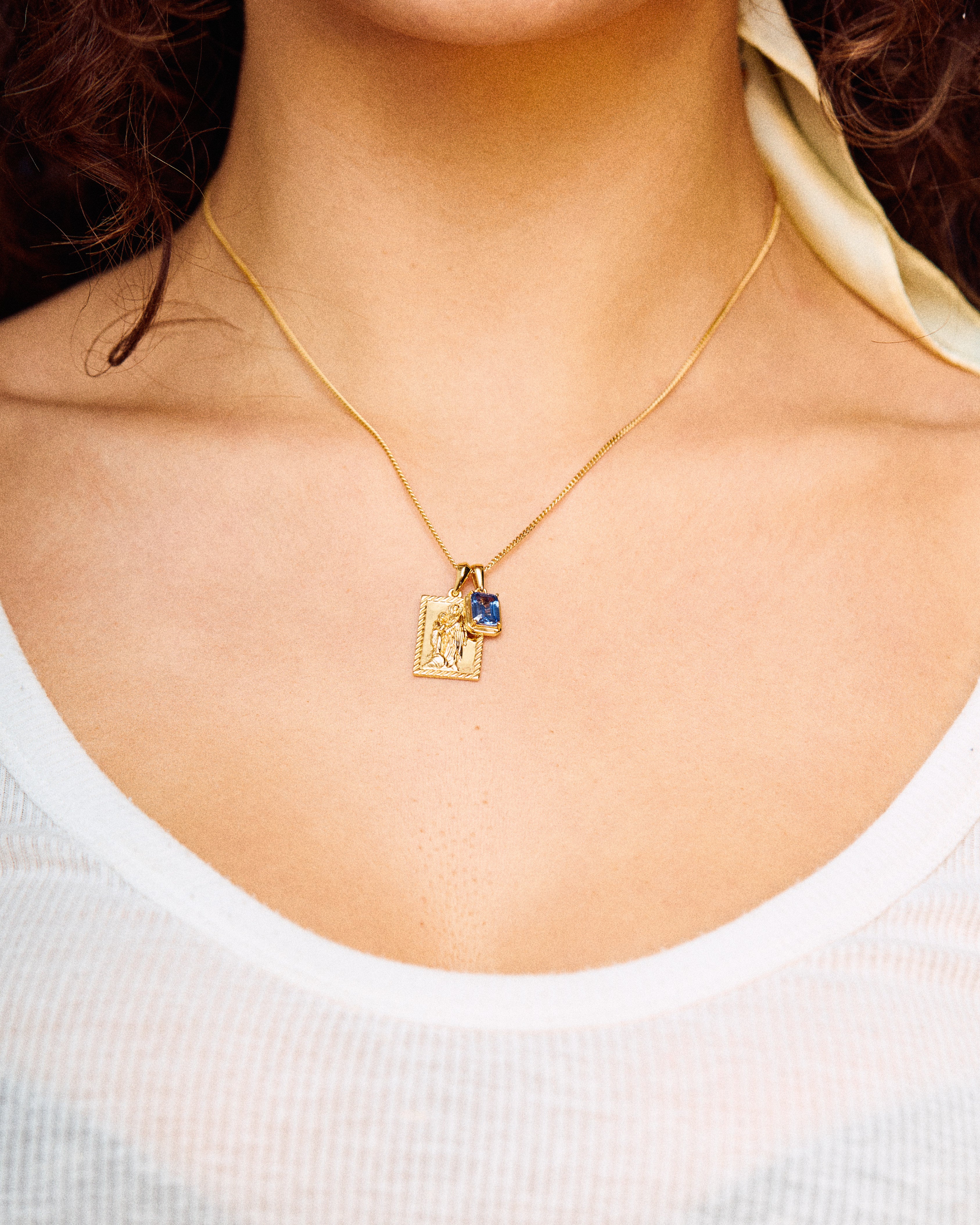 The Mother Mary Frame x Sapphire Stack Gold