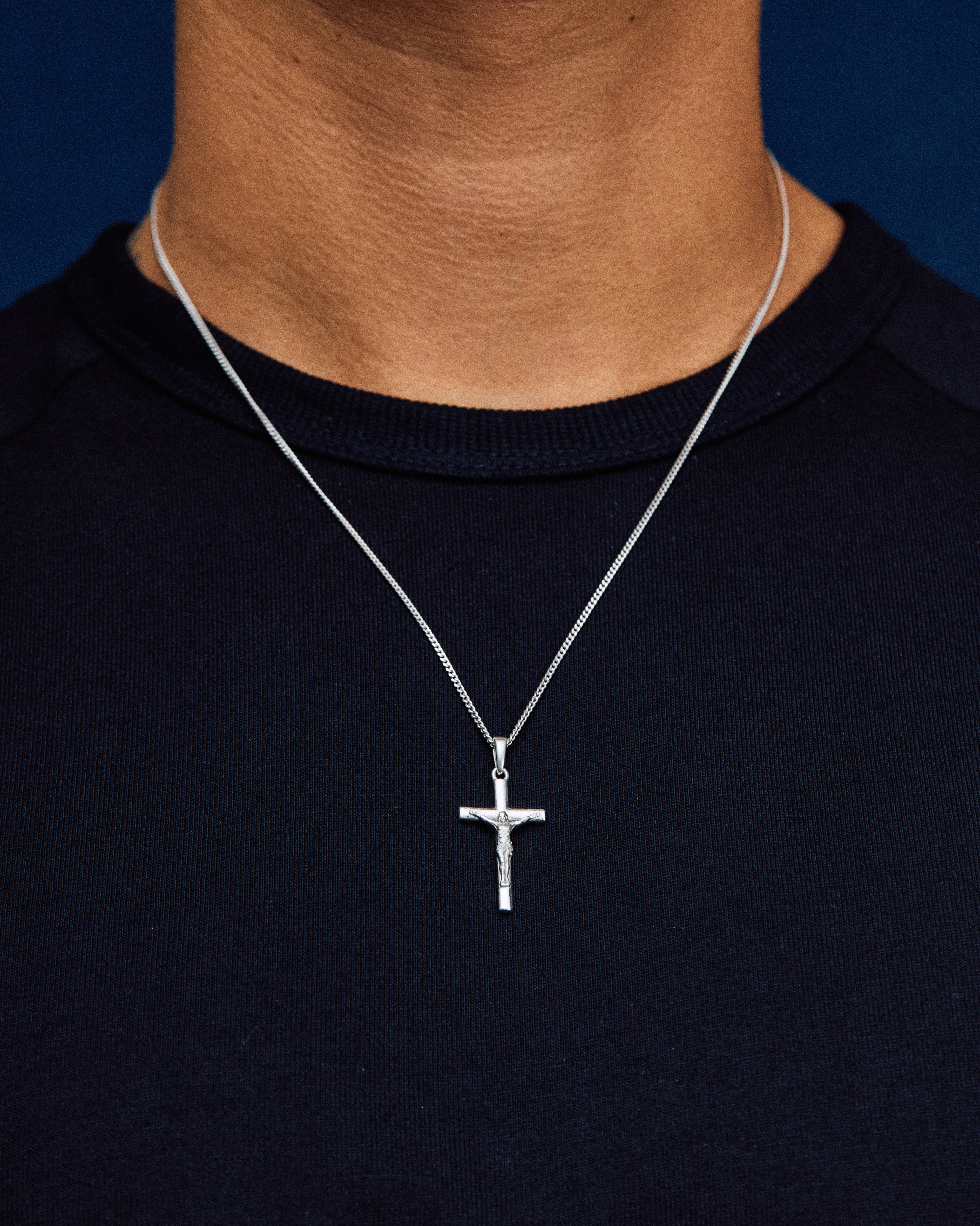 The Crucifix Cross Chain- Silver