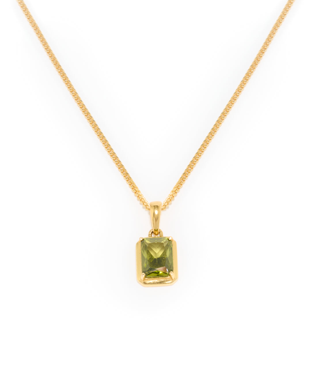 Mediterranean Olive stone chain - Gold