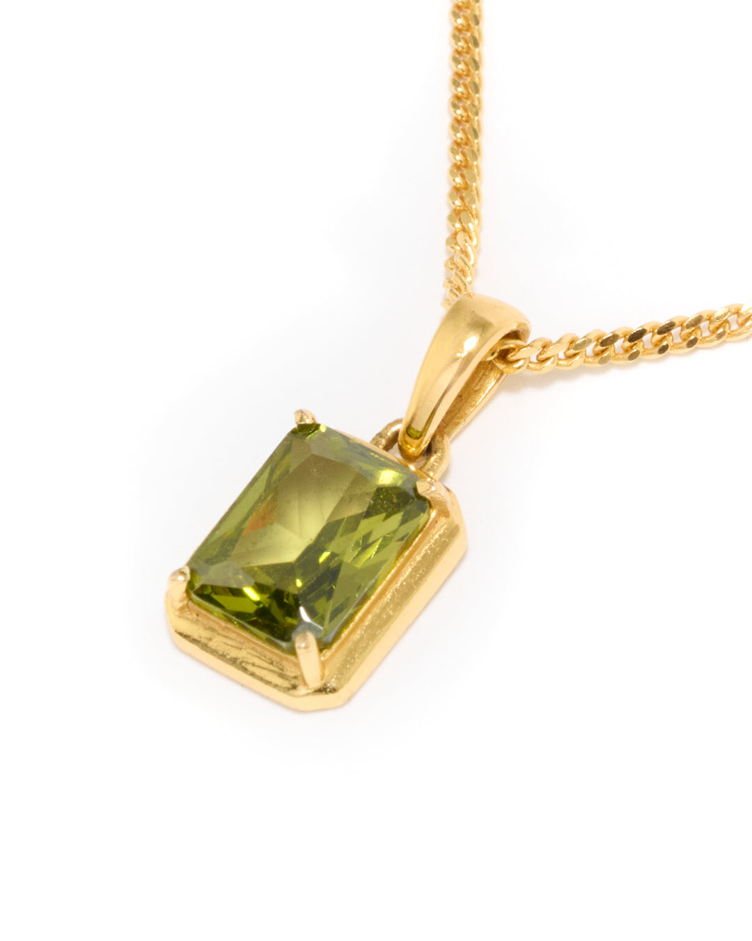 Mediterranean Olive stone chain - Gold