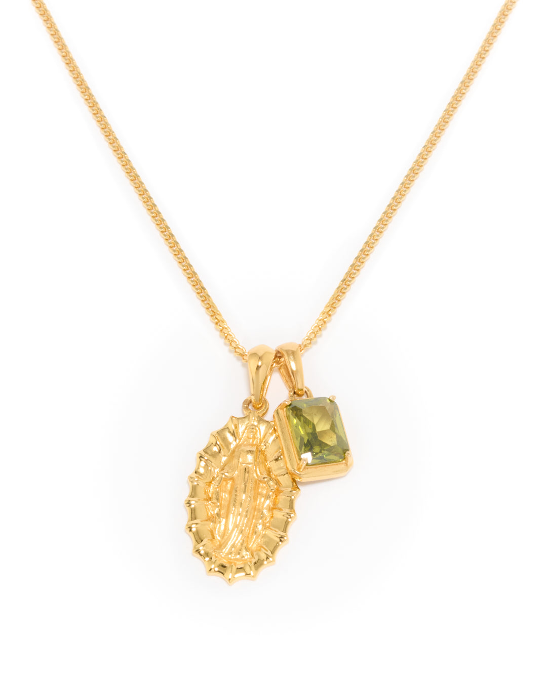 Our Lady of Guadalupe x  Mediterranean Olive stone stack - Gold