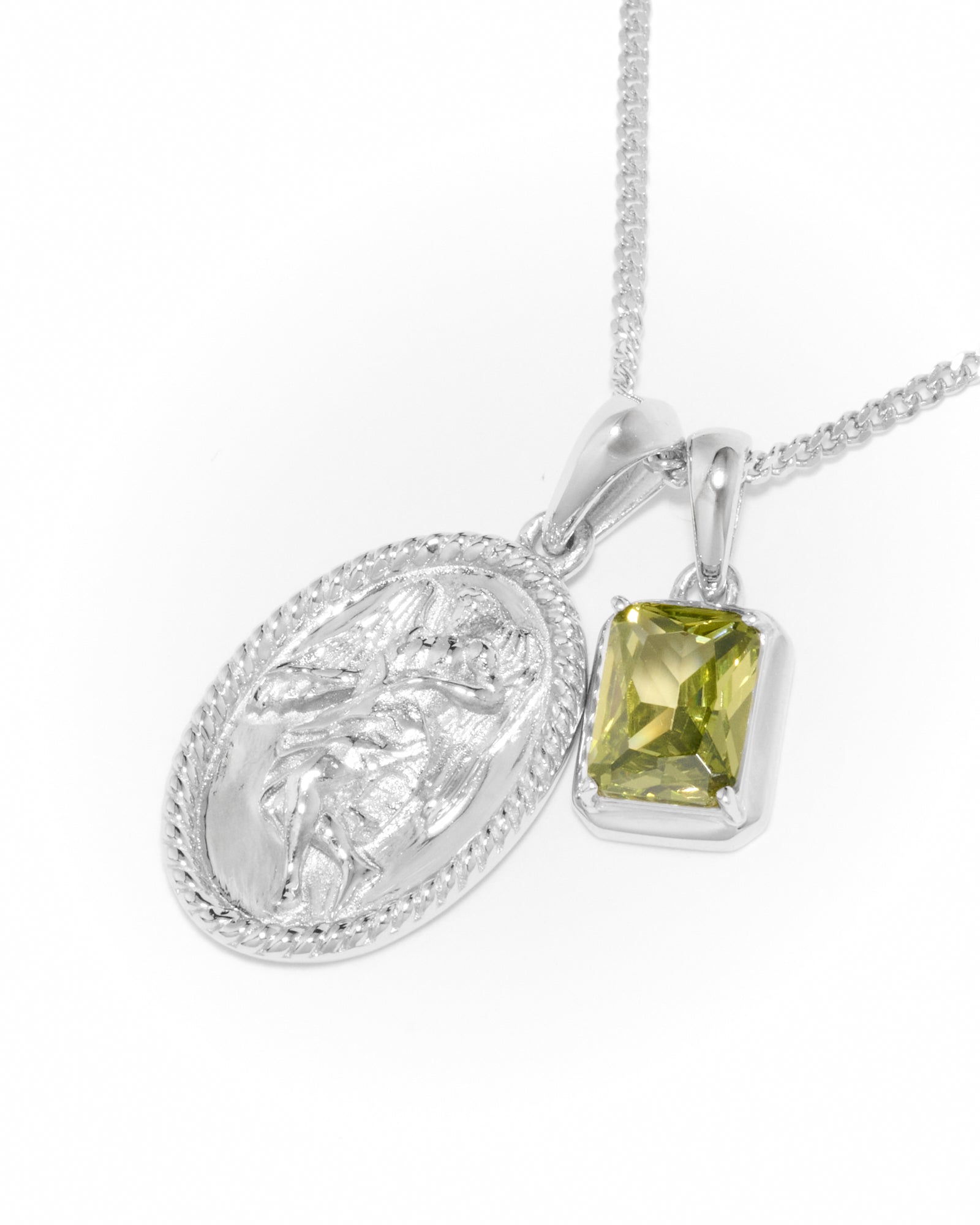 The Guardian X Mediterranean Olive stone stack - Silver